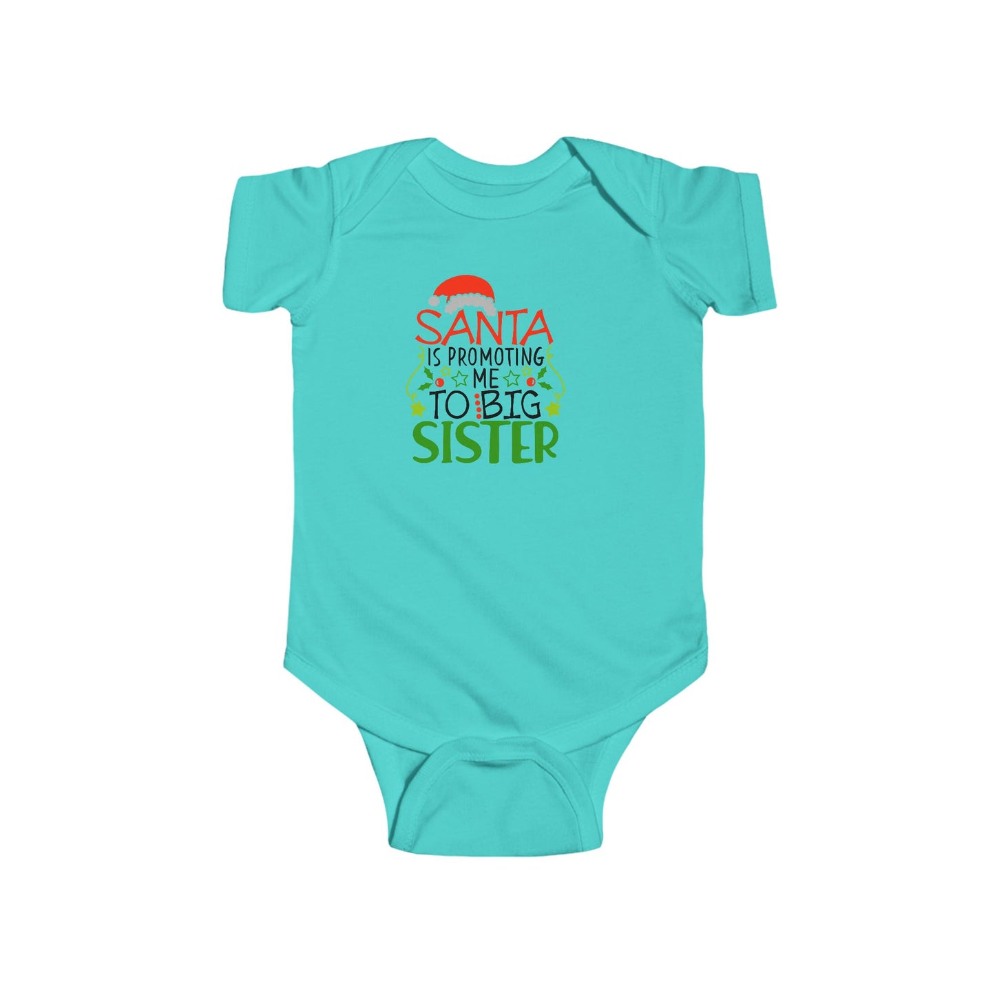 🎅👶 Santa Sister Baby Onesie – Adorable Holiday Bodysuit for Little Sisters 🎄✨