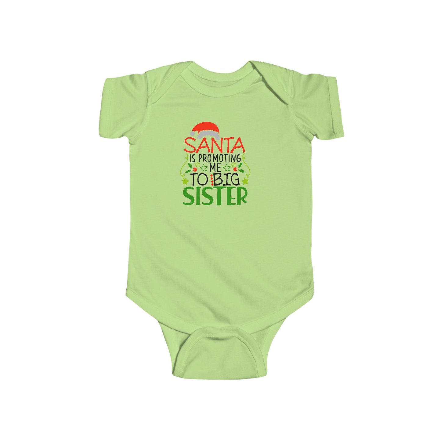 🎅👶 Santa Sister Baby Onesie – Adorable Holiday Bodysuit for Little Sisters 🎄✨