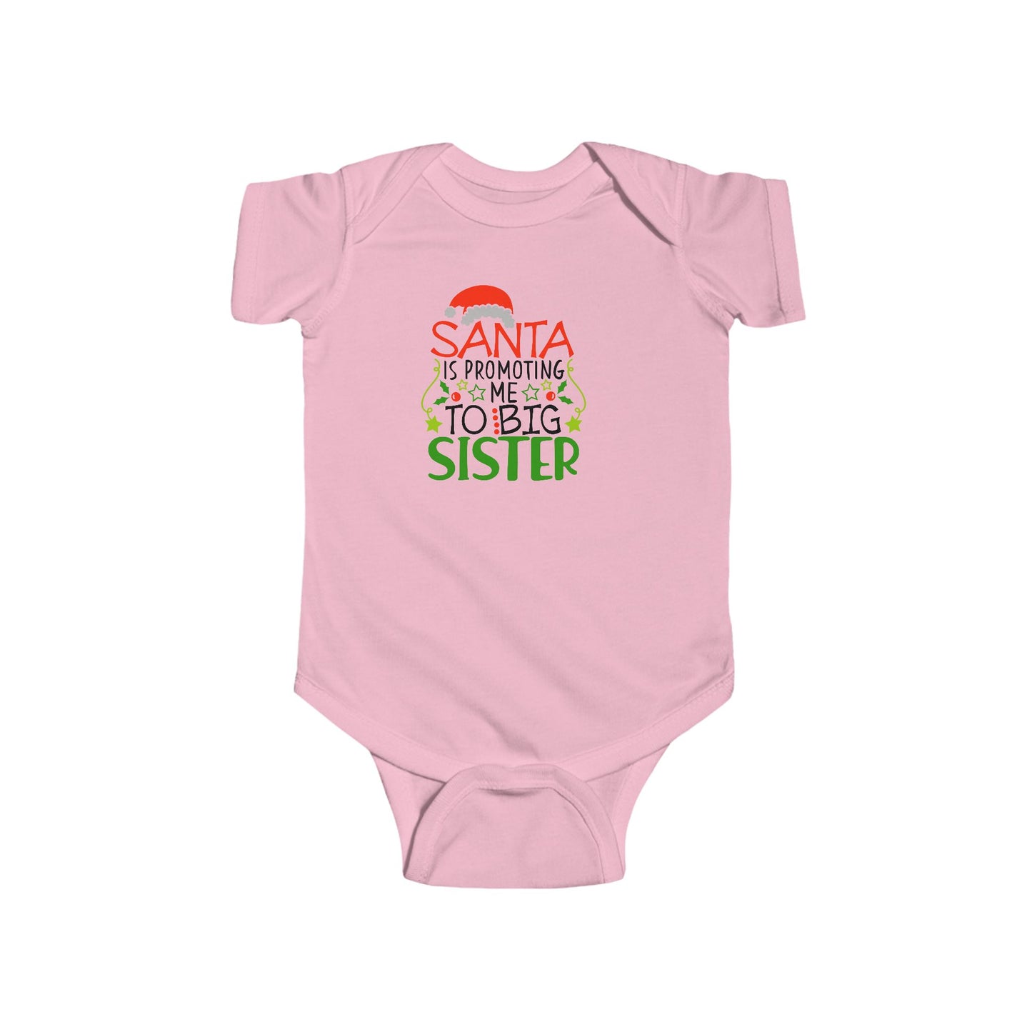 🎅👶 Santa Sister Baby Onesie – Adorable Holiday Bodysuit for Little Sisters 🎄✨