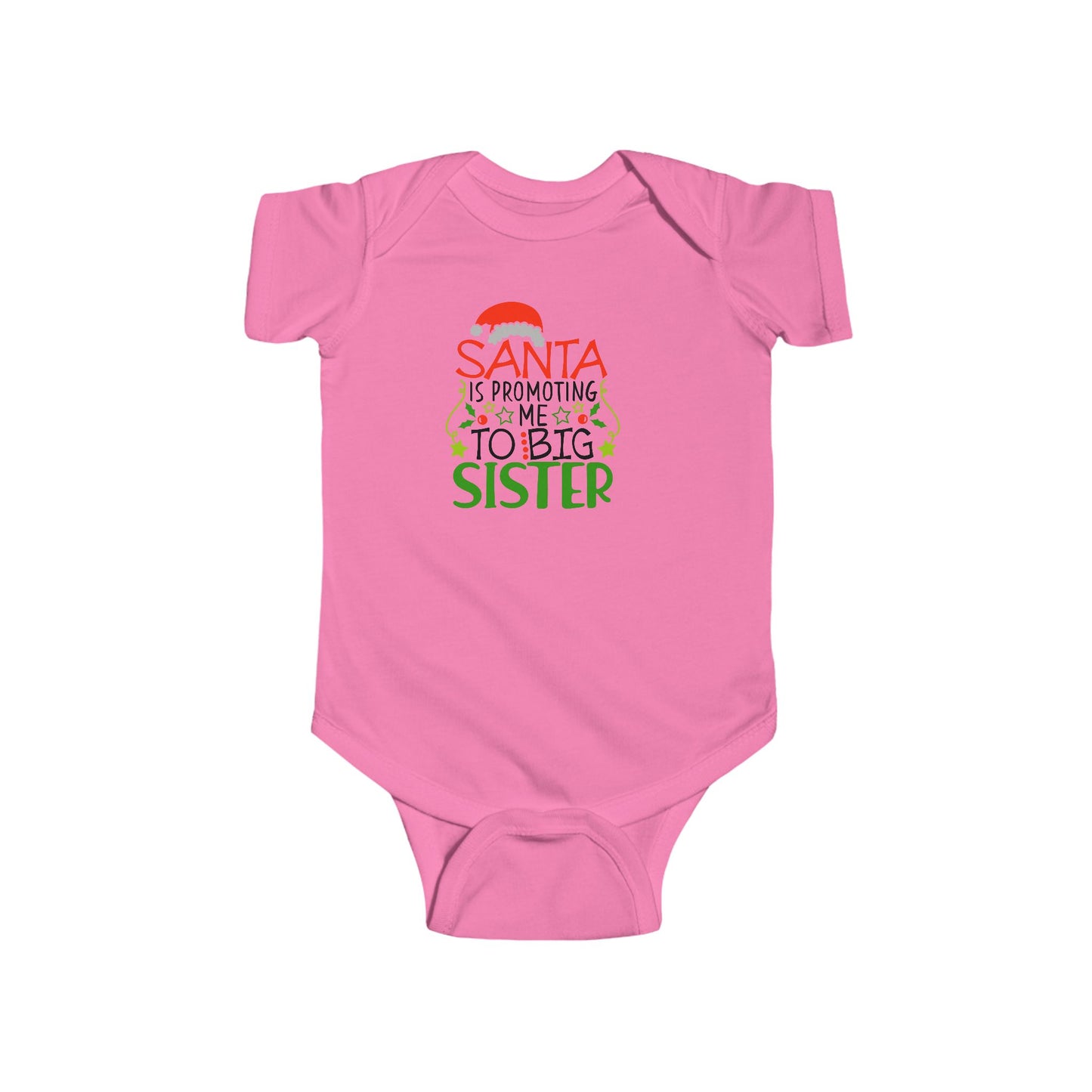 🎅👶 Santa Sister Baby Onesie – Adorable Holiday Bodysuit for Little Sisters 🎄✨