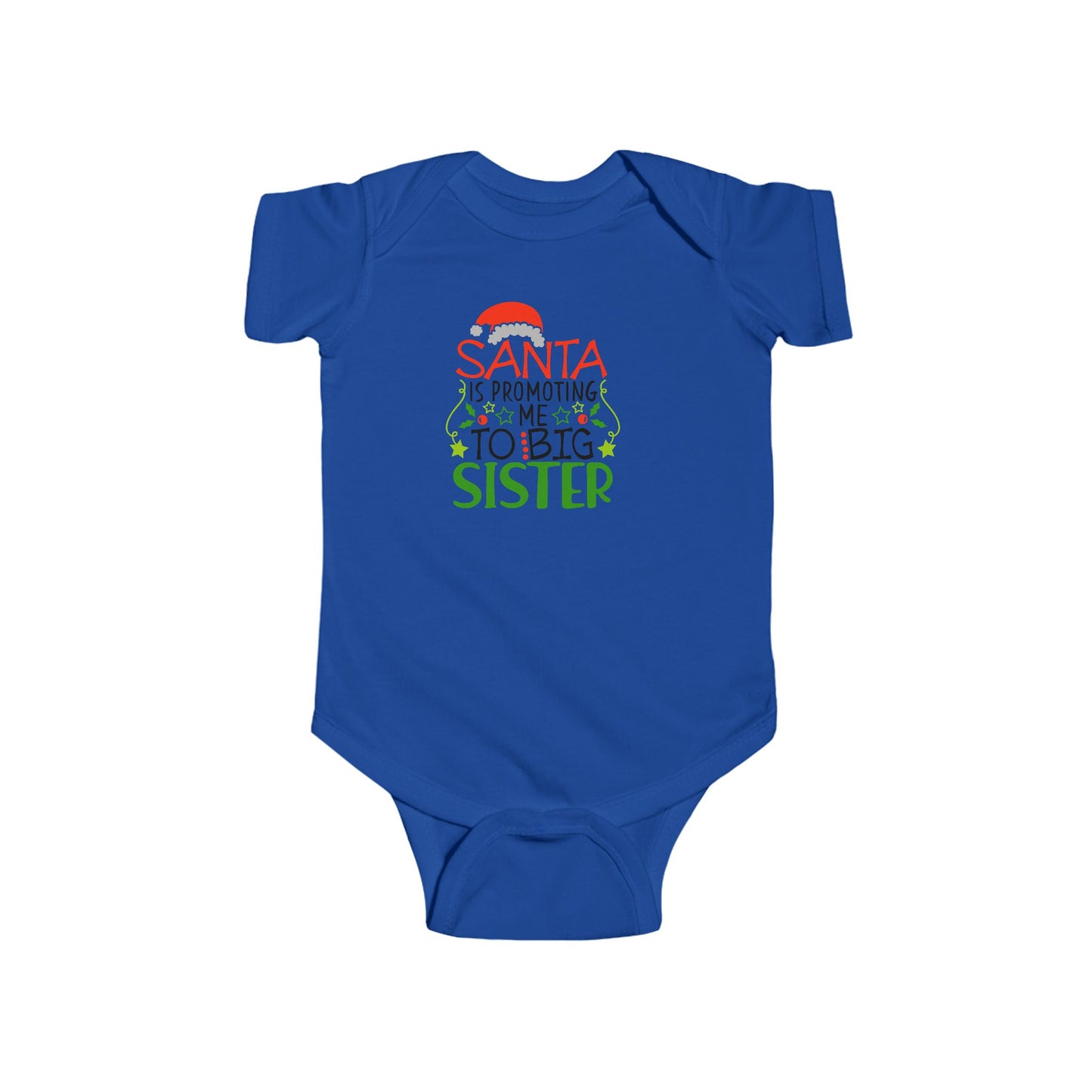 🎅👶 Santa Sister Baby Onesie – Adorable Holiday Bodysuit for Little Sisters 🎄✨