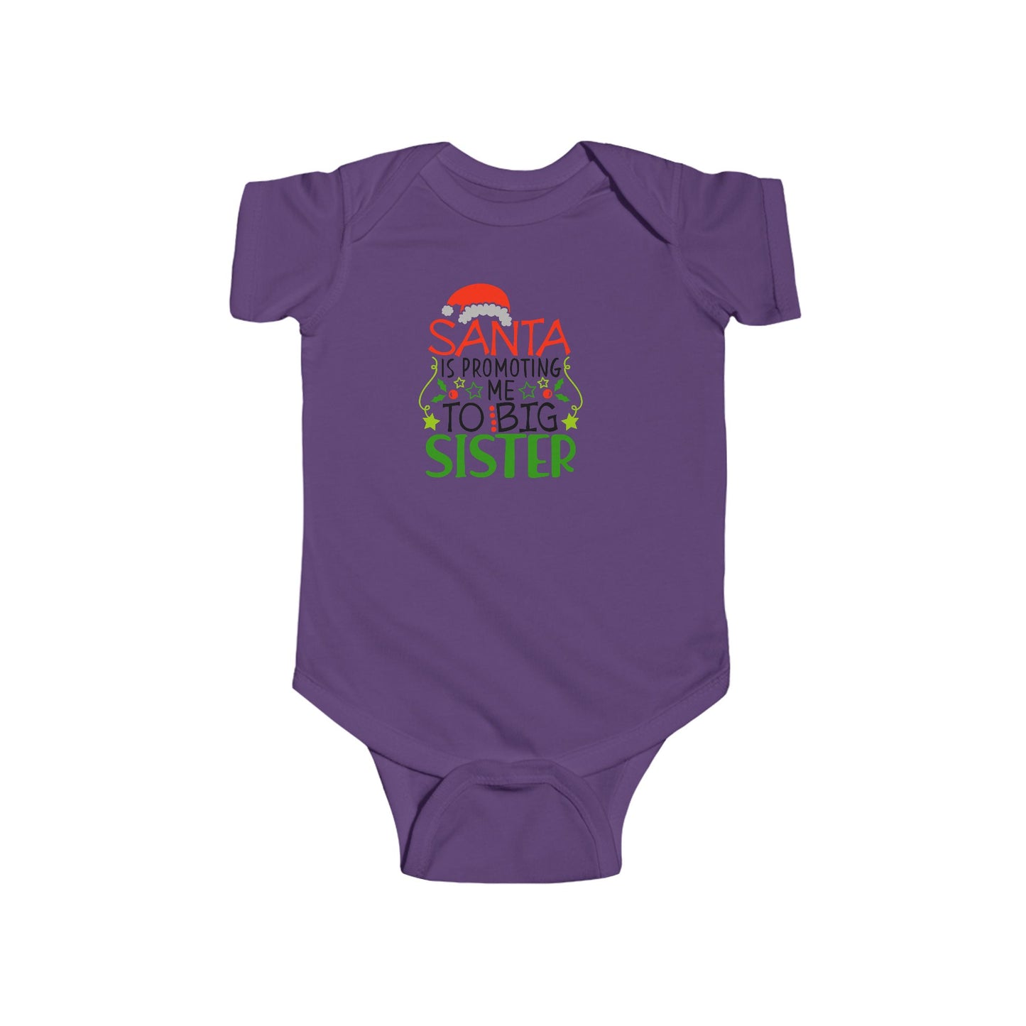 🎅👶 Santa Sister Baby Onesie – Adorable Holiday Bodysuit for Little Sisters 🎄✨