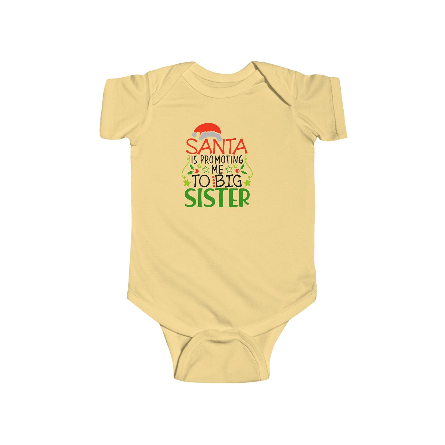 🎅👶 Santa Sister Baby Onesie – Adorable Holiday Bodysuit for Little Sisters 🎄✨