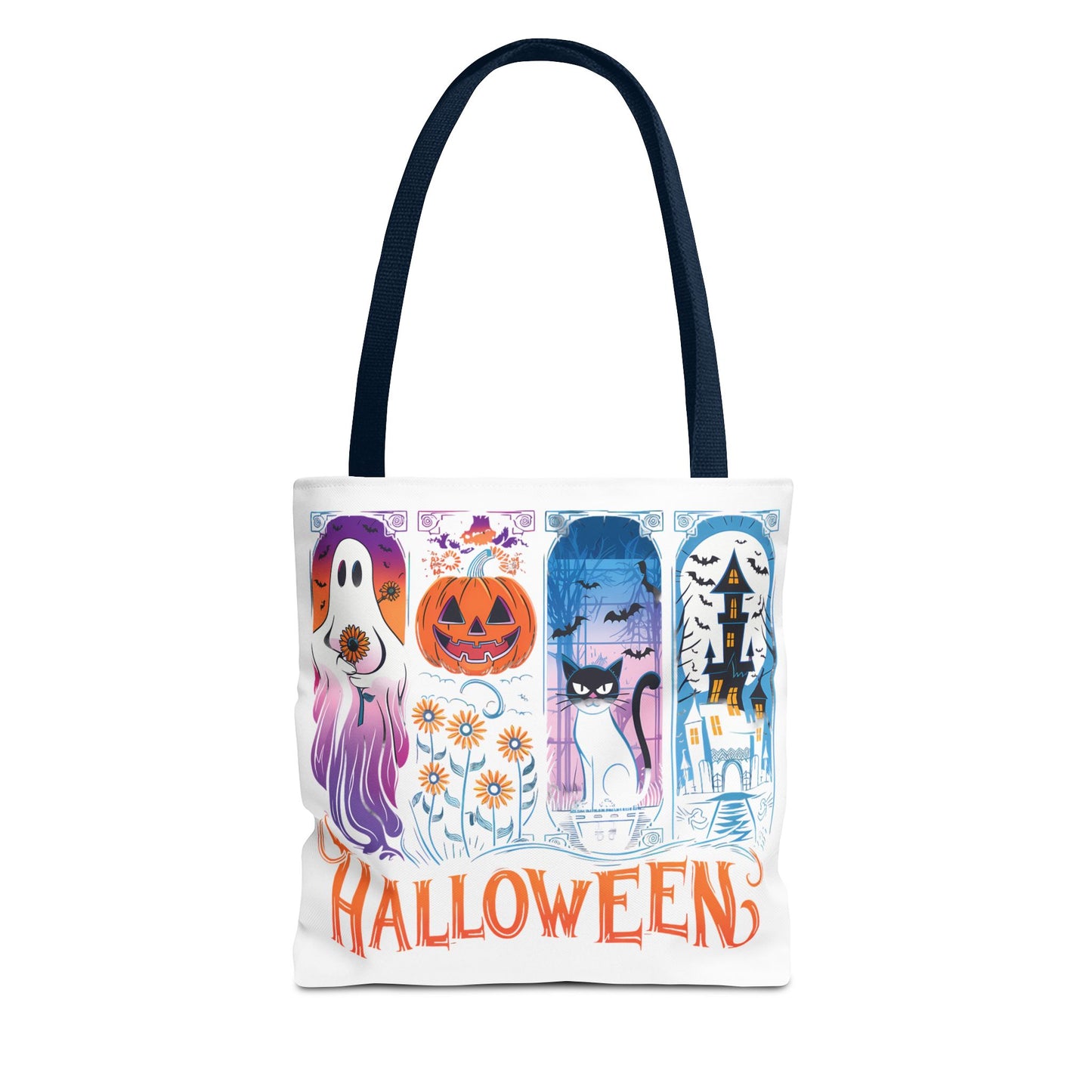 🎃 Haunted Halloween Tote Bag – Spooky Style with Autumn Vibes 👻