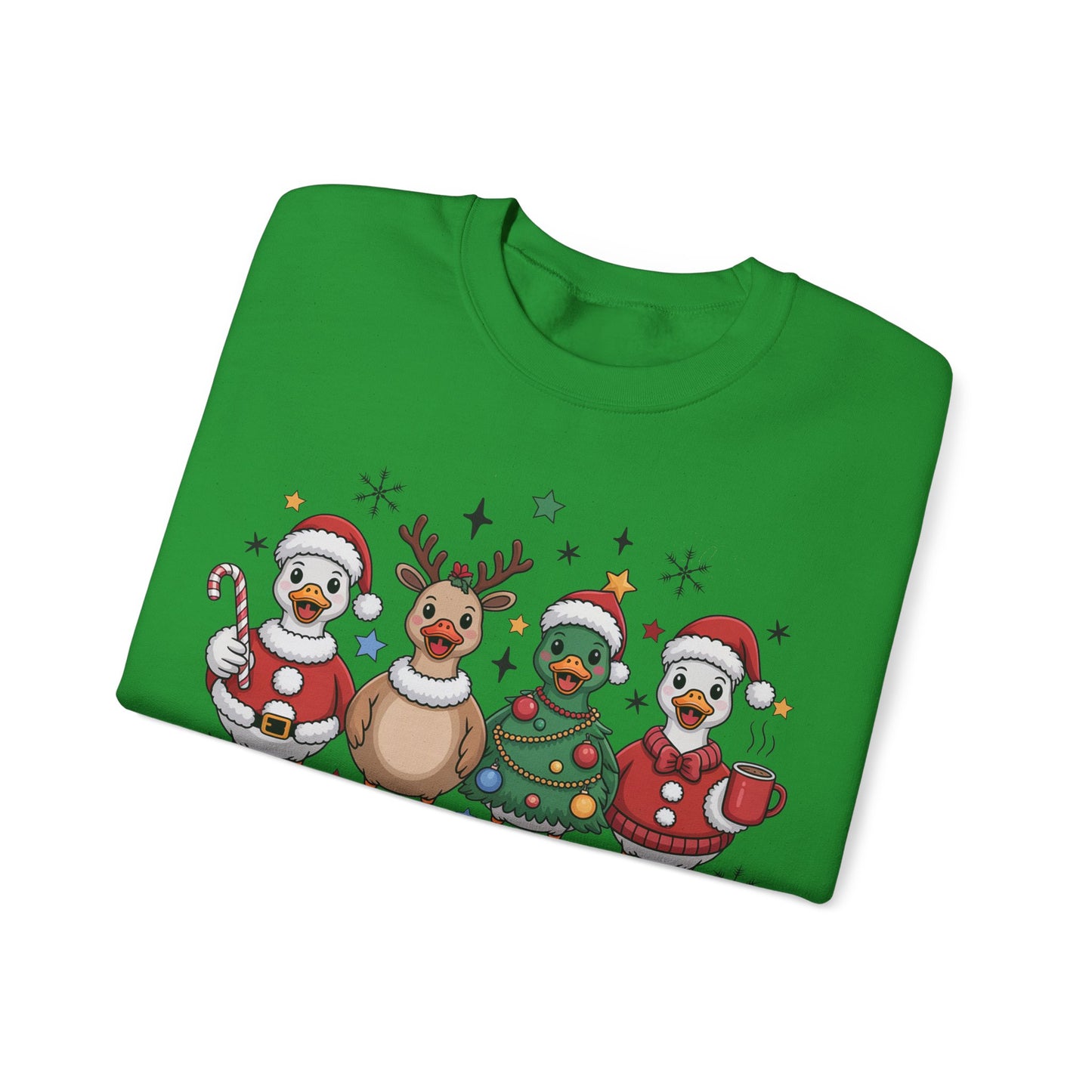 🎄🦆 Christmas Ducks Sweatshirt – Funny Holiday Farm Animal Crewneck 🎁