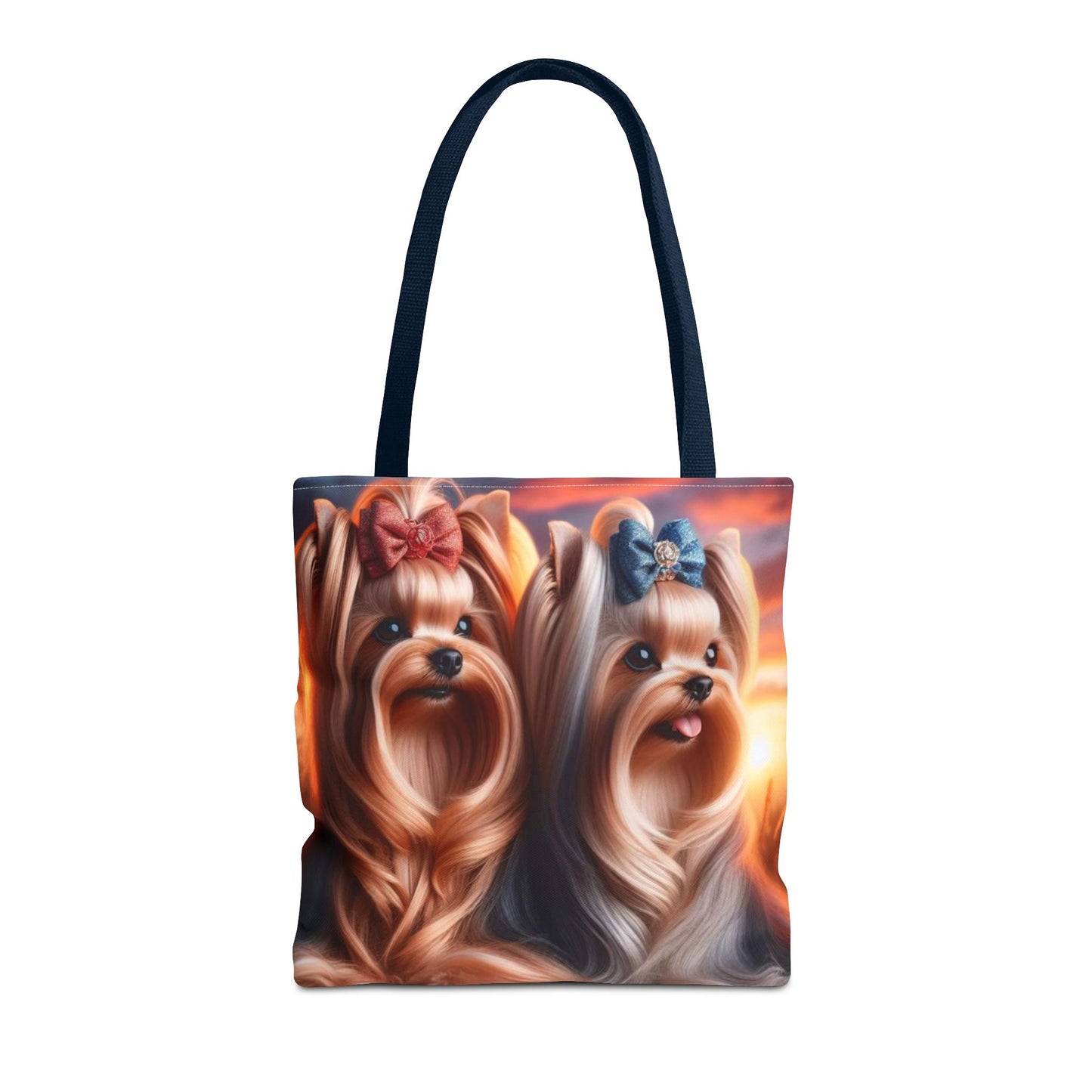 Bolsa de tela Yorkshire Terrier: un bonito regalo para amantes de los perros, bolsa de compras reutilizable, accesorio para amantes de las mascotas, elegante bolso de mano para uso diario.