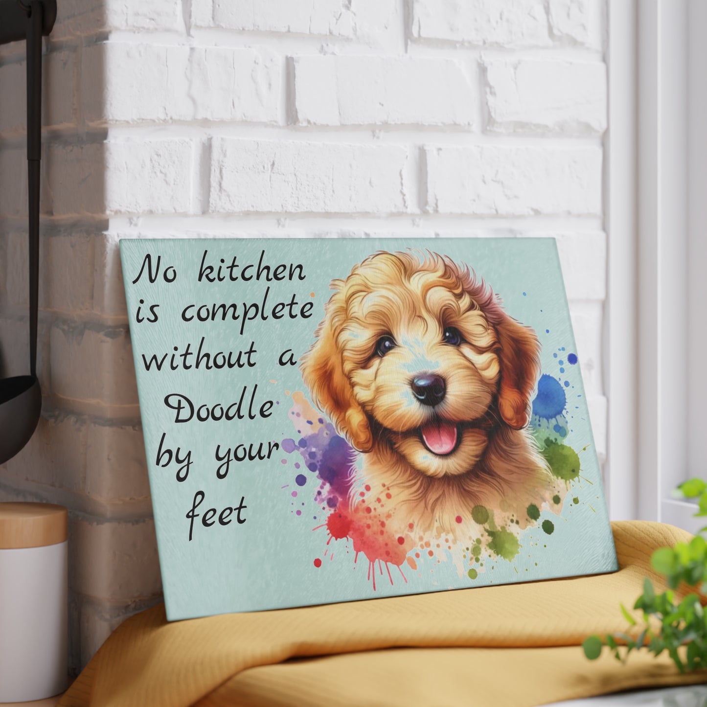 Tabla de cortar Goldendoodle, tabla de cortar Doodle, regalo Goldendoodle, regalo Doodle, me encantan los Goldendoodles, regalos para amantes de los perros, tabla de charcutería