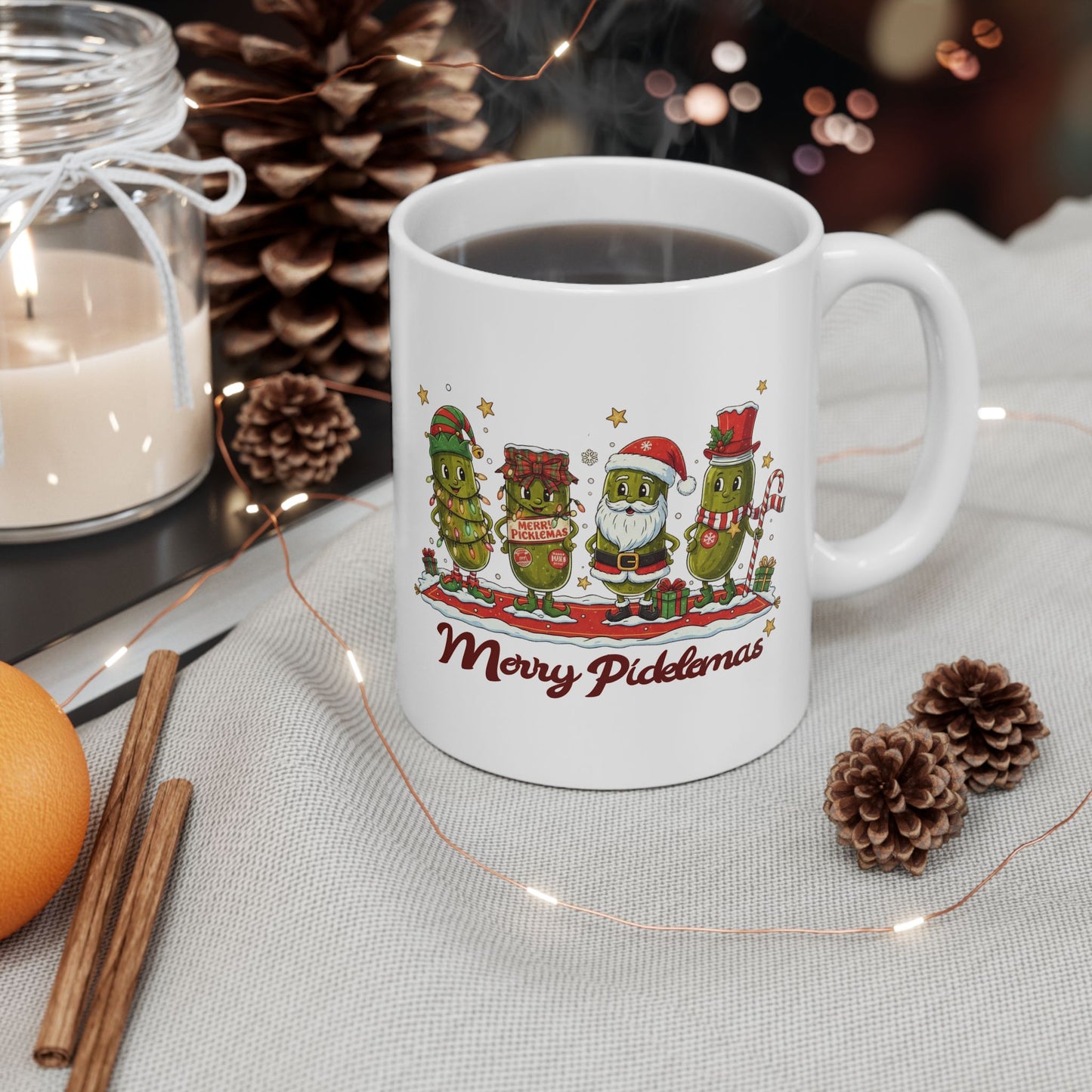 🥒🎄 Merry Picklemas – Festive Christmas Pickle Cup ✨☕