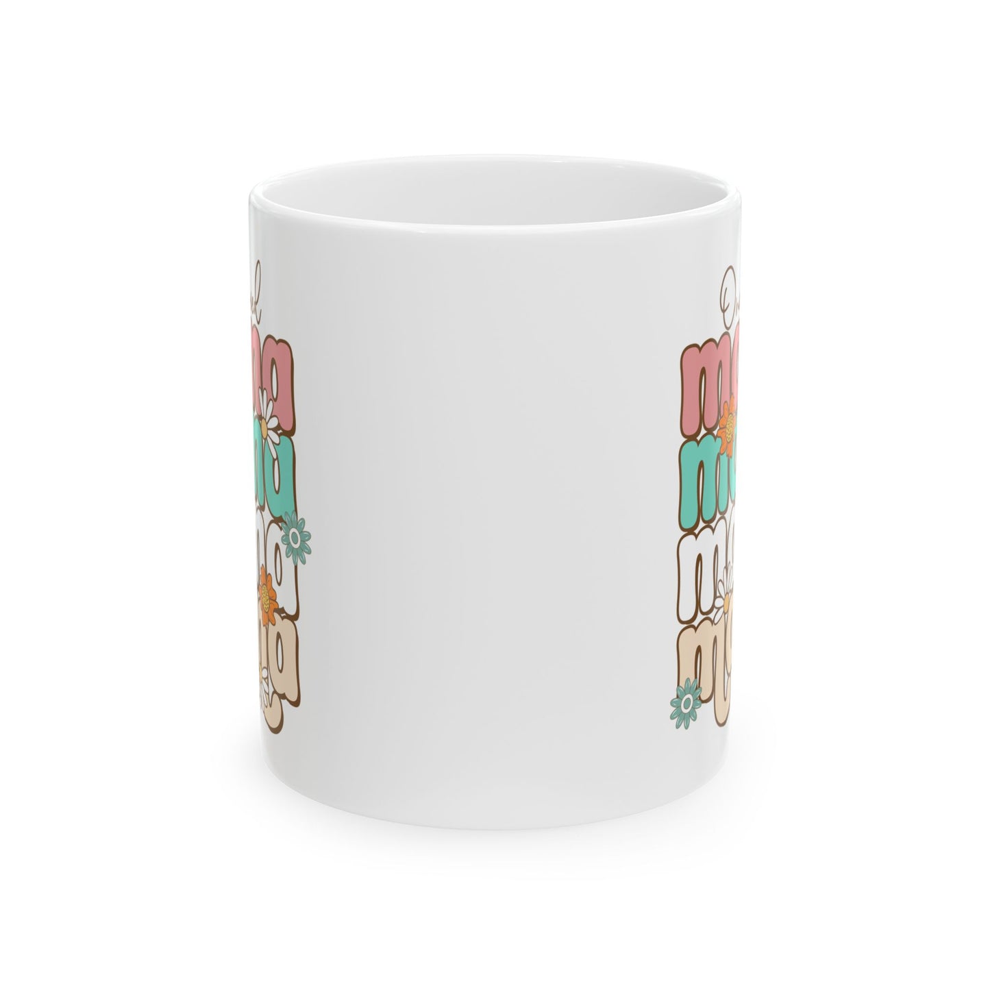 🌸☕ One Loved Mama Mug – Retro Floral Coffee Cup for Moms 💗