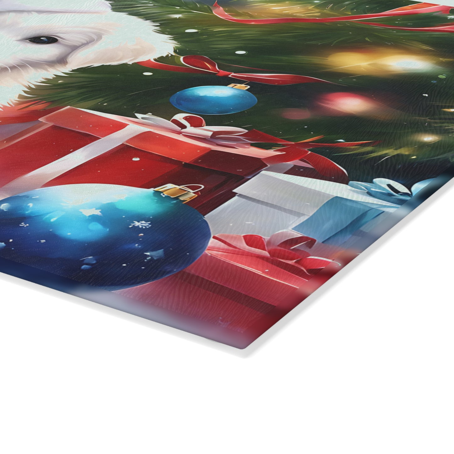 🎄🐾 Christmas Puppy Cutting Board – Holiday Cheer for Your Kitchen 🎁