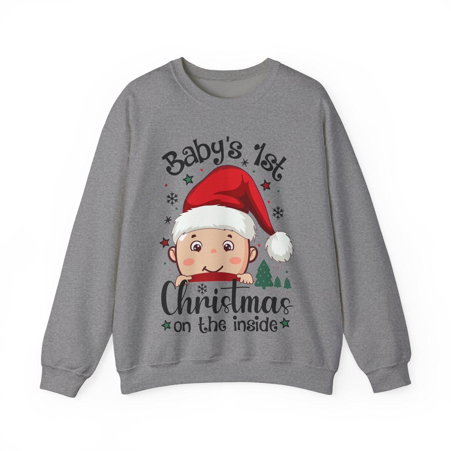 🎅🌲 Santa Baby Christmas Sweatshirt – Adorable Holiday Crewneck