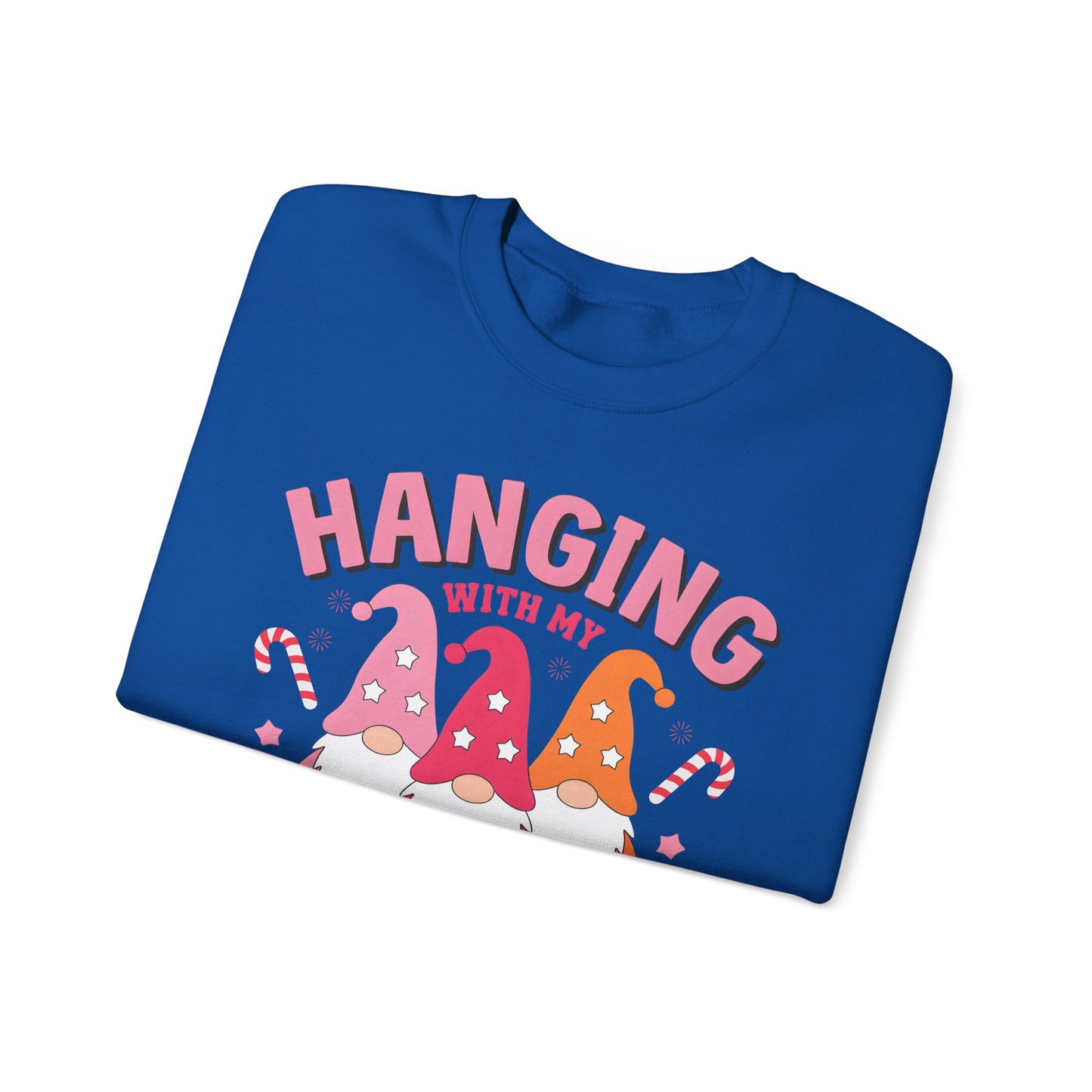 🎀 Hanging With My Gnomies Women’s Sweatshirt – Cute Holiday Matching Vibes
