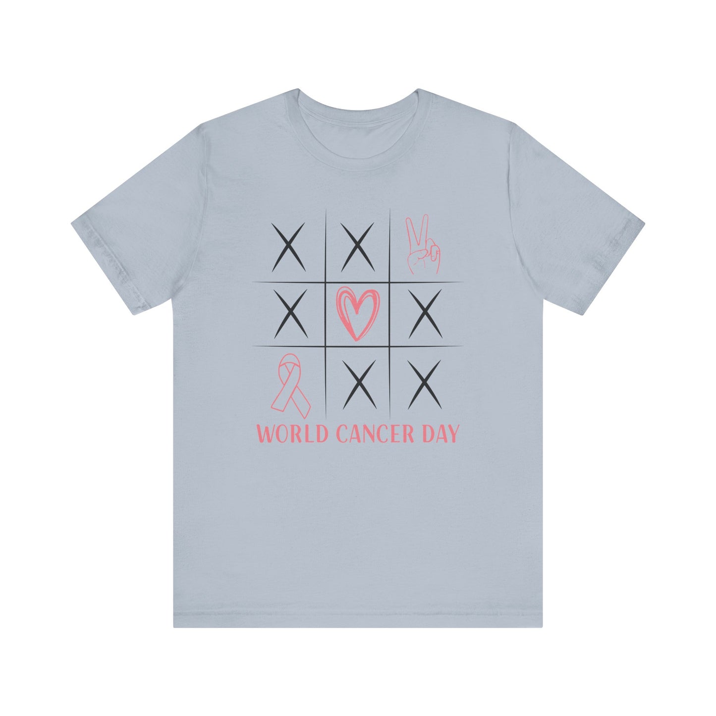 🎗️ World Cancer Day Awareness T-Shirt – Peace, Love & Hope 💕