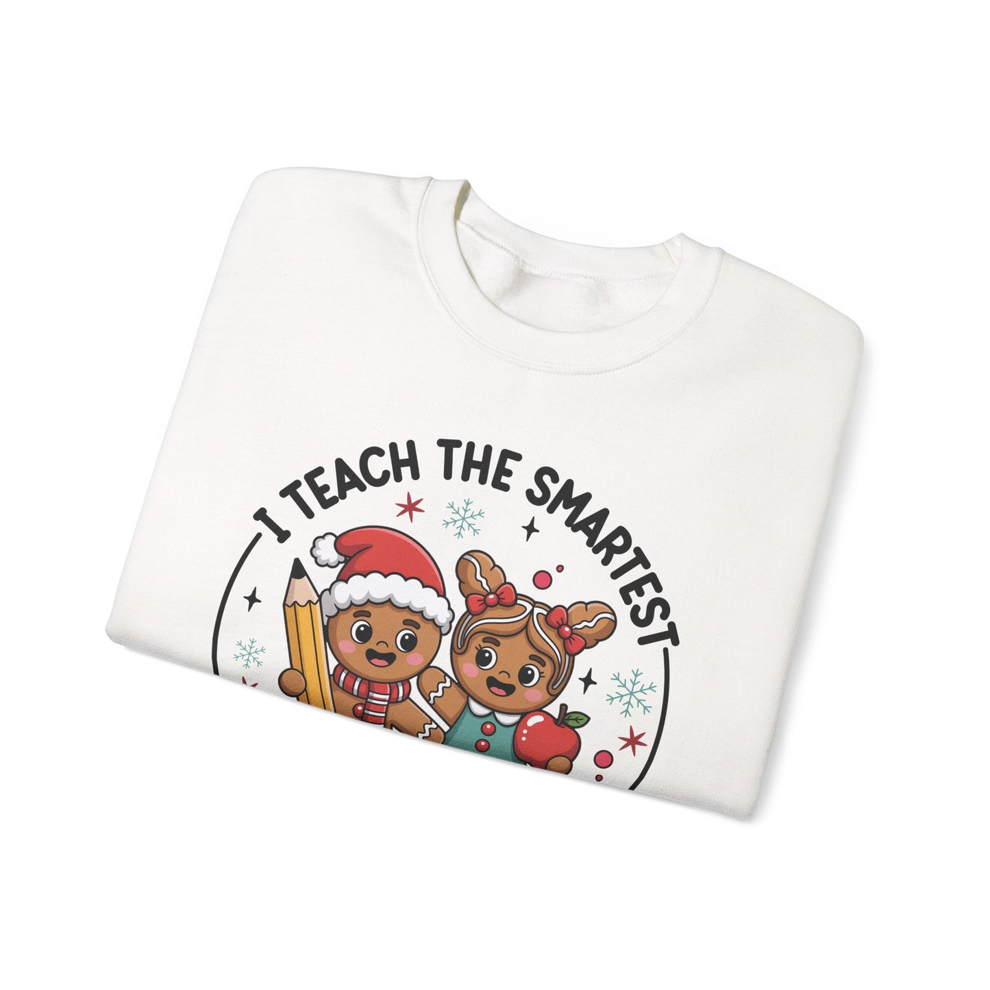 🍪✏️ Smartest Cookies Teacher Sweatshirt – Cute Gingerbread Classroom Vibes 🍎❄️
