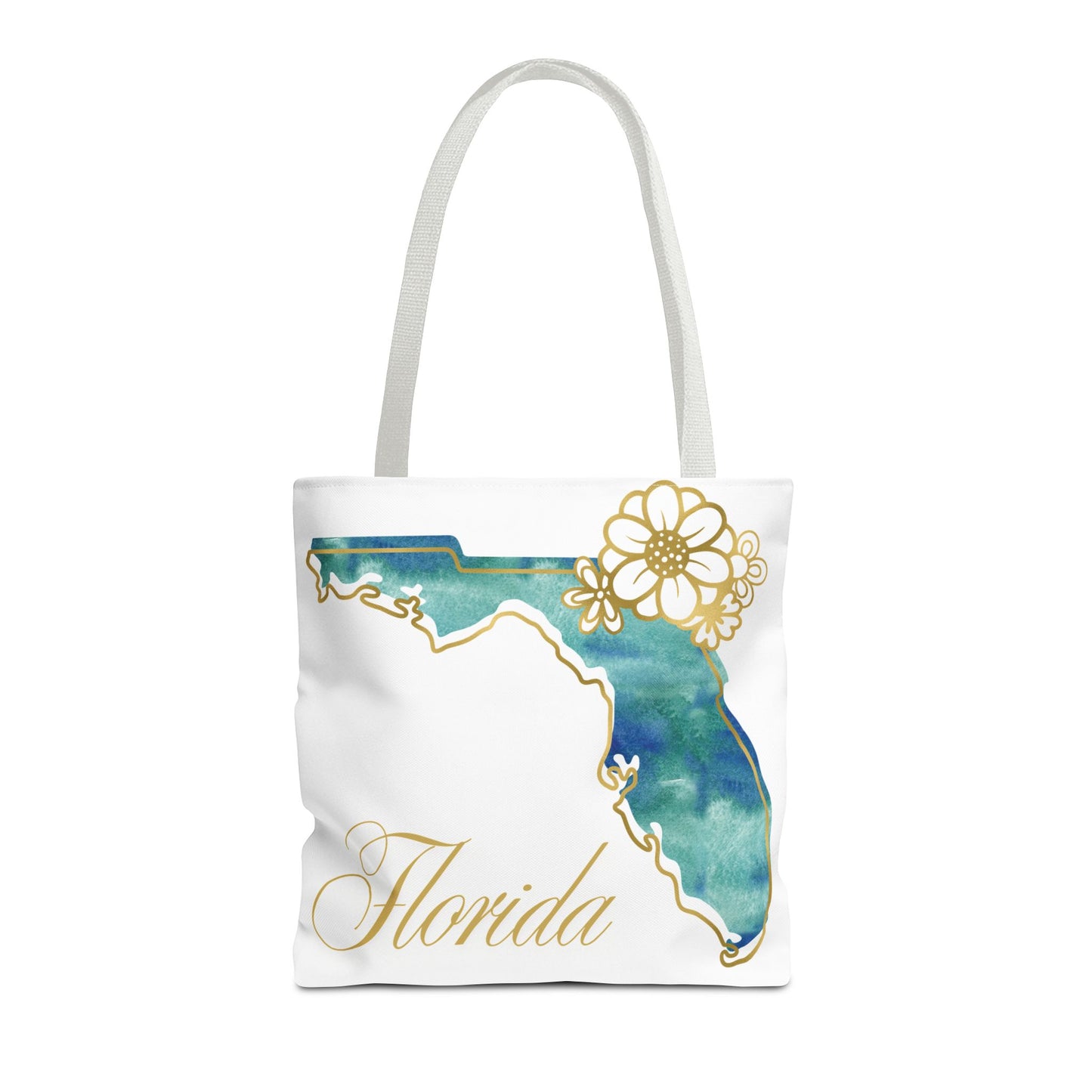 🌸 Florida State Floral Tote Bag – Elegant, Coastal & Practical 👜