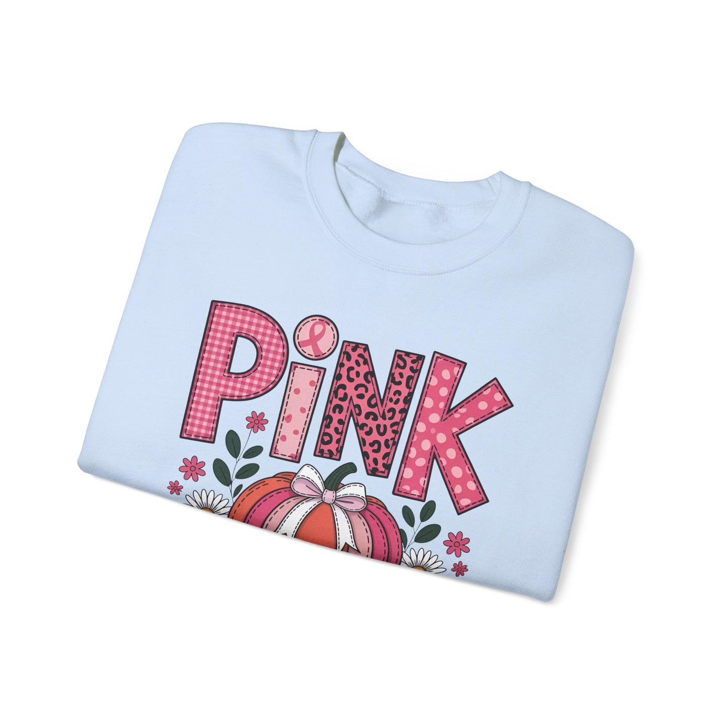 🎃🎀 Pink Out Pumpkin Sweatshirt – Fall Breast Cancer Awareness