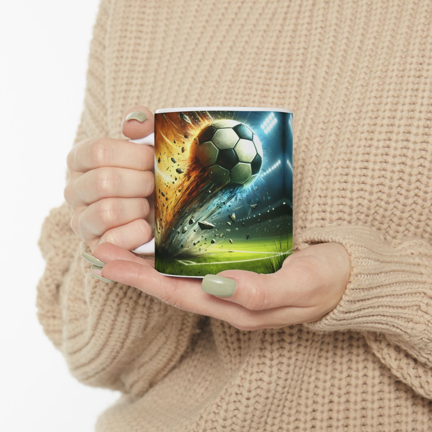 ⚽🔥 Explosive Soccer Mug – Customizable Sports Coffee Cup ✨☕