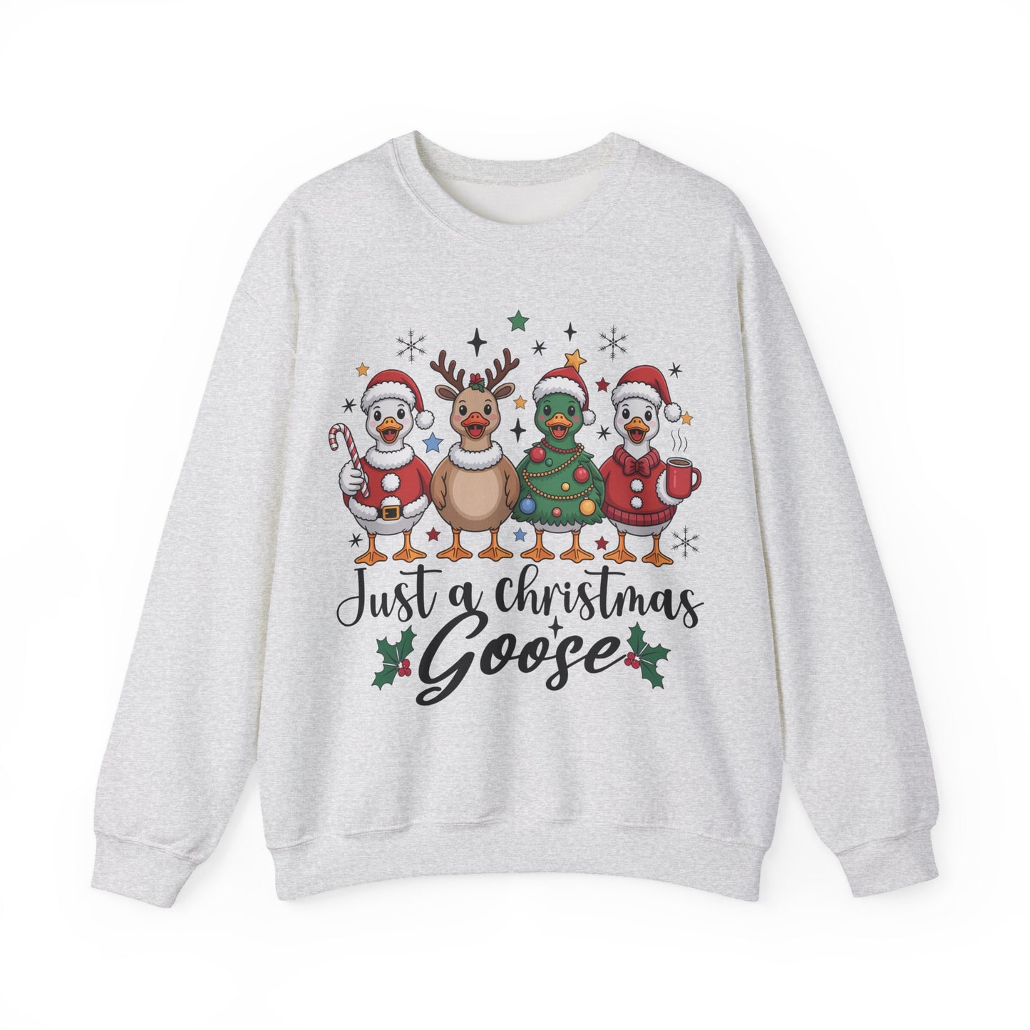 🎄🦆 Christmas Ducks Sweatshirt – Funny Holiday Farm Animal Crewneck 🎁