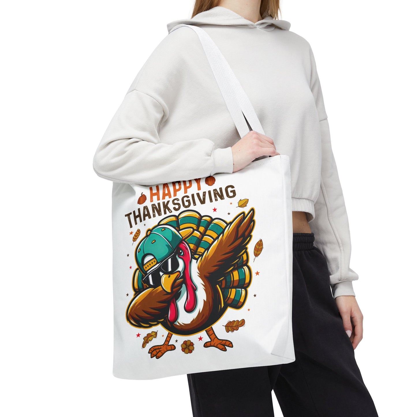 🦃 Dabbing Turkey Tote Bag – Thanksgiving Swagger with Holiday Humor