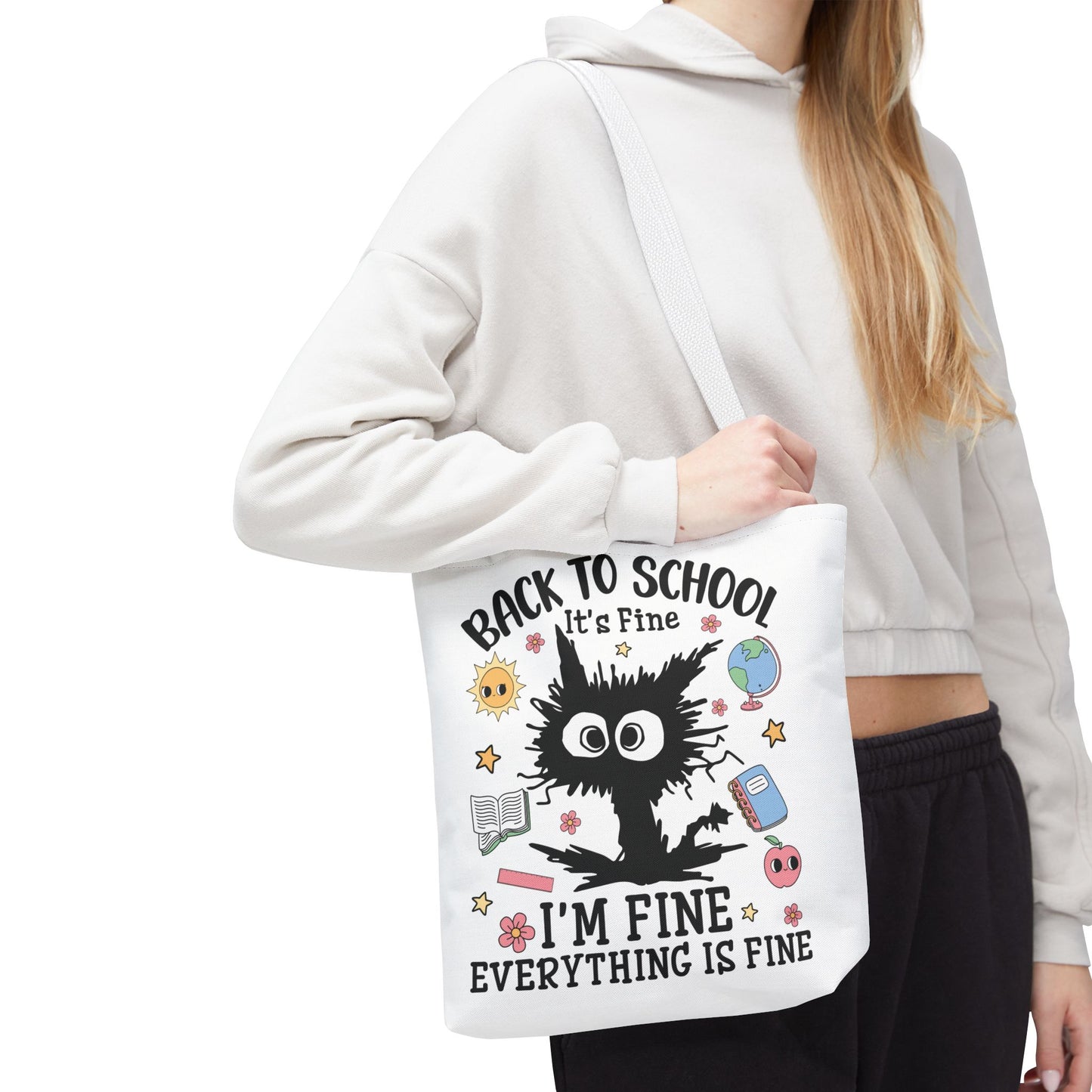 👀 I See Smart People Tote – Kawaii School Vibes with a Clever Twist 🍎