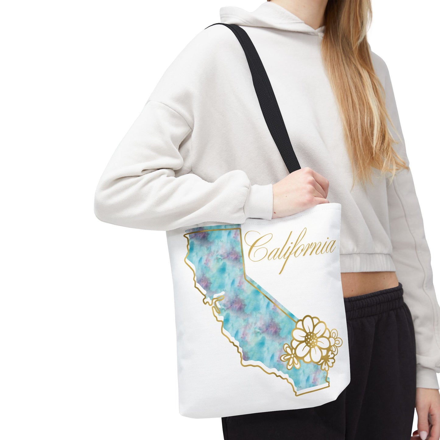 🌸 California State Floral Tote Bag – Elegant, Artistic & Practical 👜