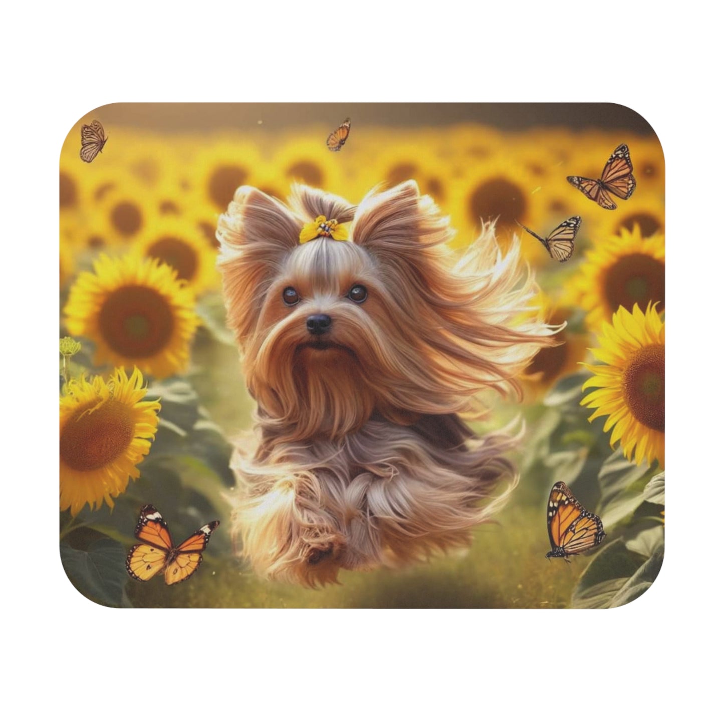 Alfombrilla de ratón Yorkie: un cachorrito pequeño con gran personalidad para tu escritorio