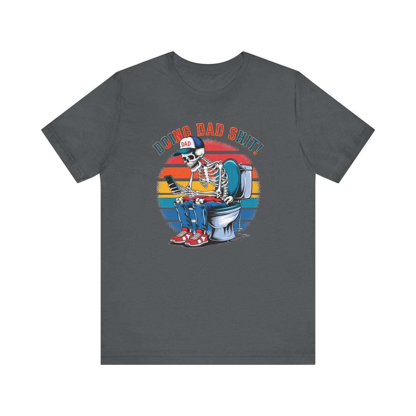🧻 HACIENDO CABRAS DE PAPÁ | Camiseta gráfica divertida con esqueleto en el inodoro