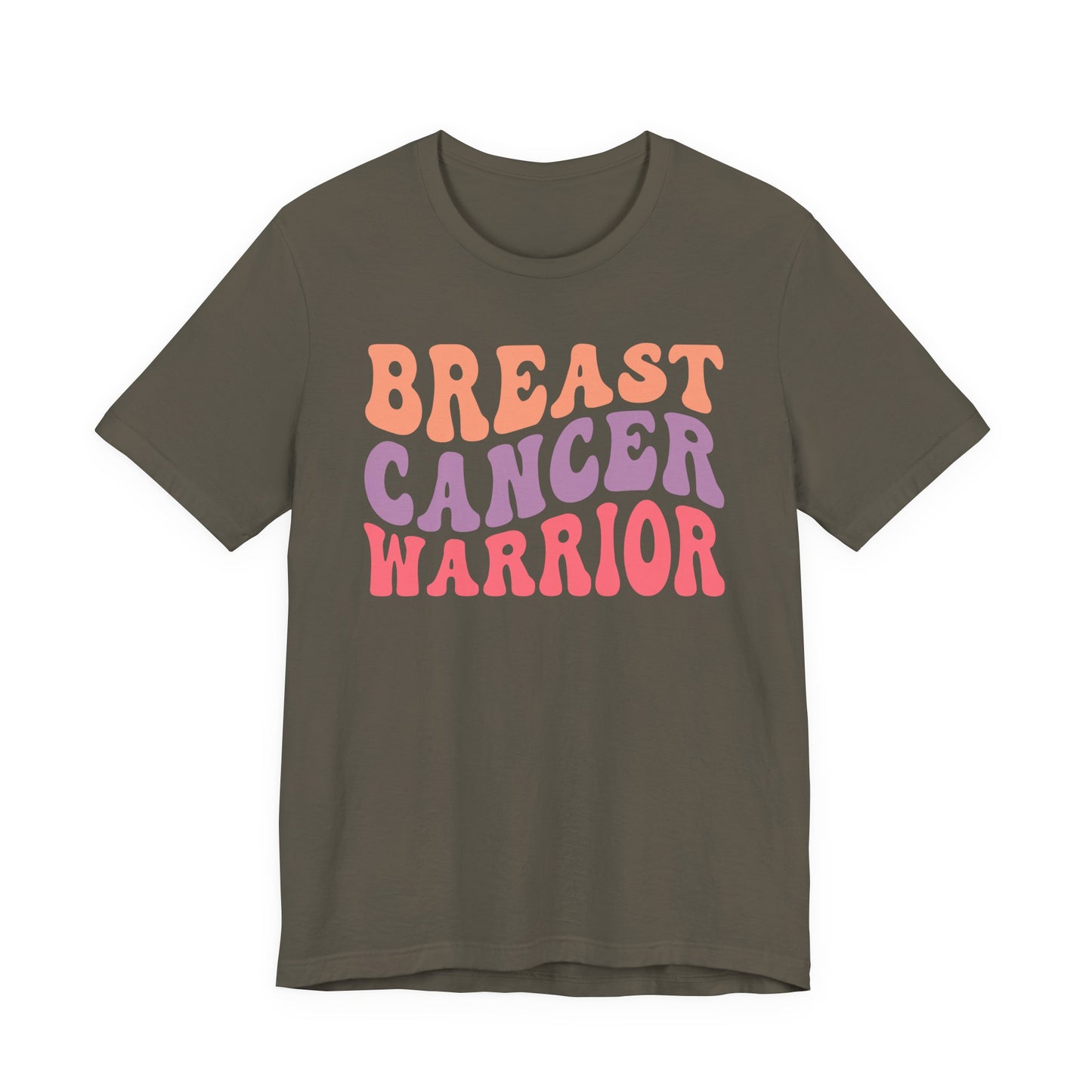 🎗️💪 Breast Cancer Warrior T-Shirt – Bold Retro Awareness Tee for Strength & Support 🌸