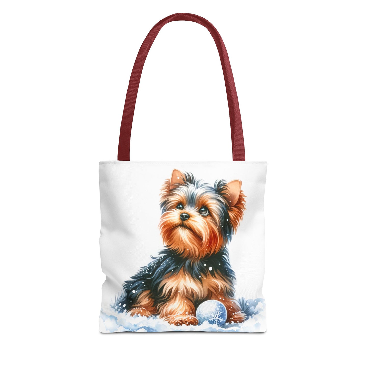 ❄️ Yorkie in Snow Tote Bag – Winter Cuteness with a Side of Sass 🐾👜
