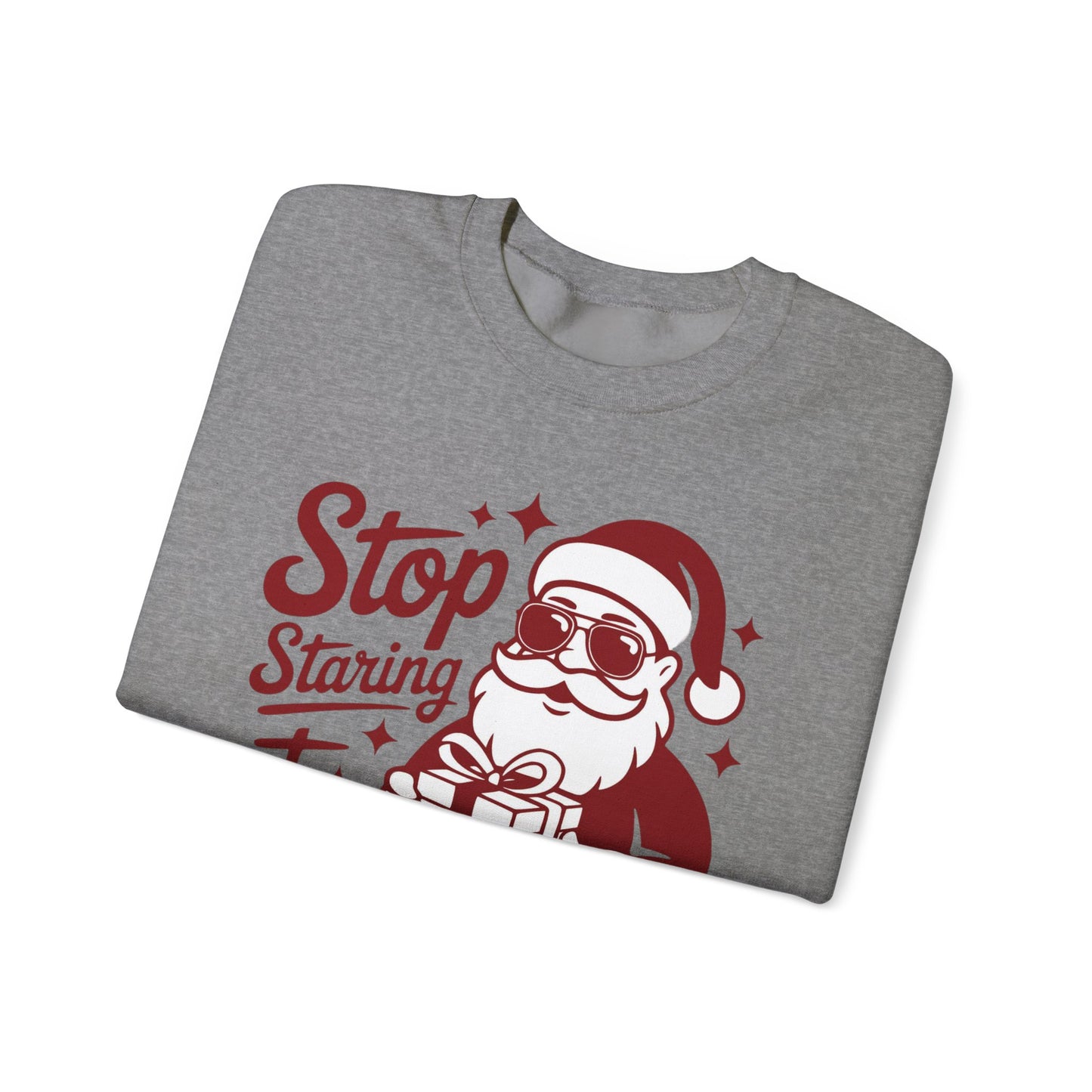 🎅🤣 Stop Staring at My Package Sweatshirt – Funny Santa Holiday Pullover