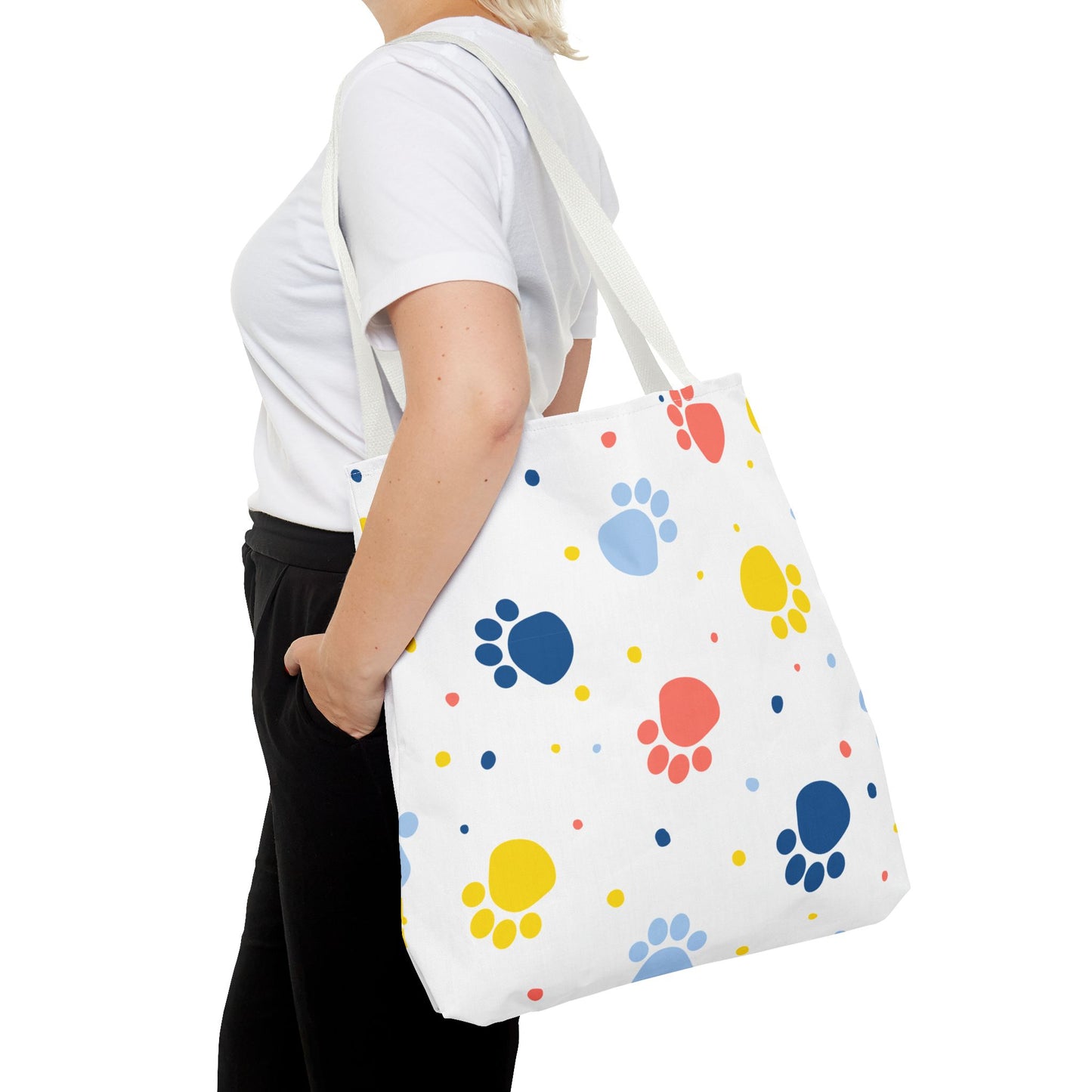 Bolsa de mano con estampado de patas | Para llevar a diario, ideal para amantes de las mascotas