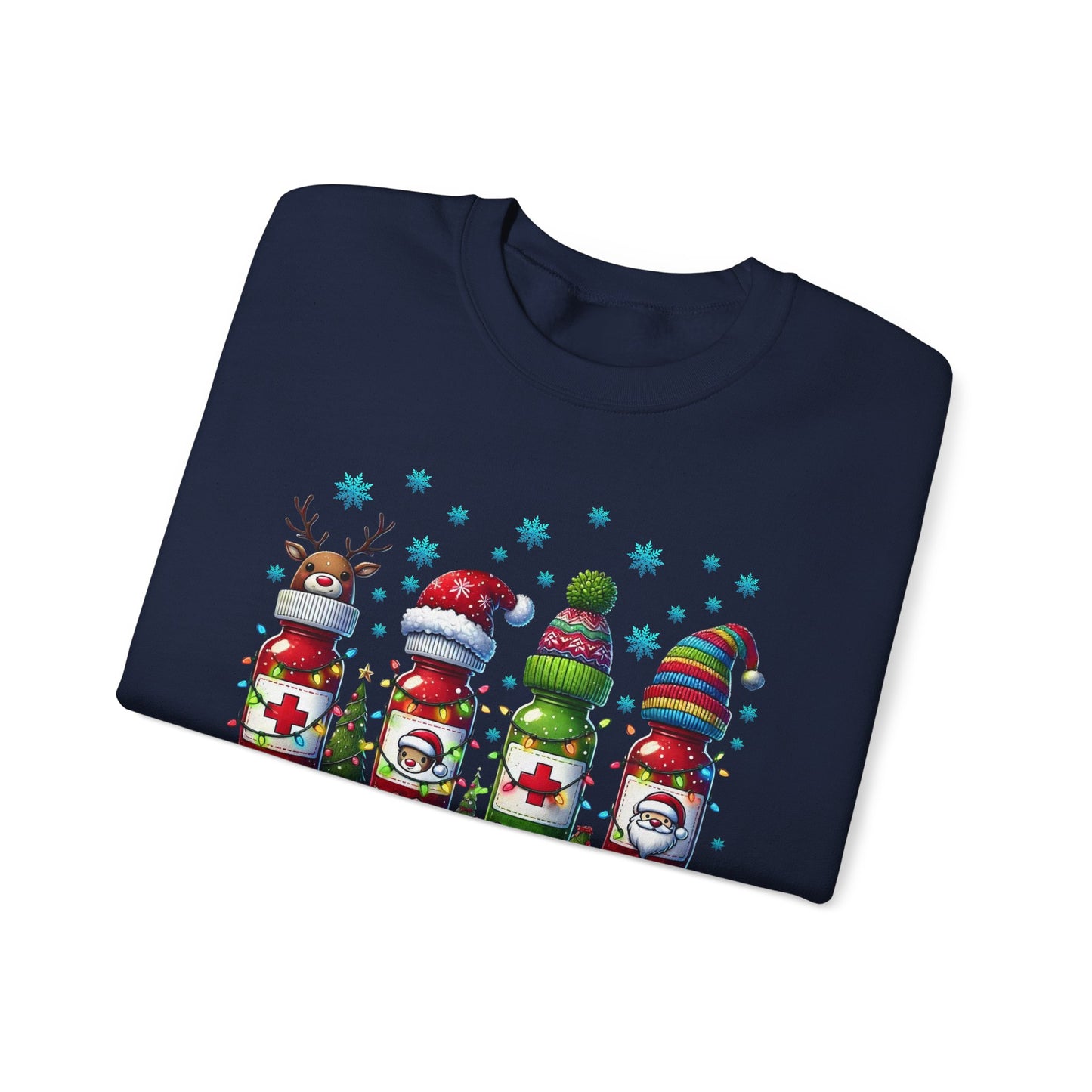 🎄🩺 Nurse Crew Holiday Sweatshirt – Festive Crewneck for Healthcare Heroes