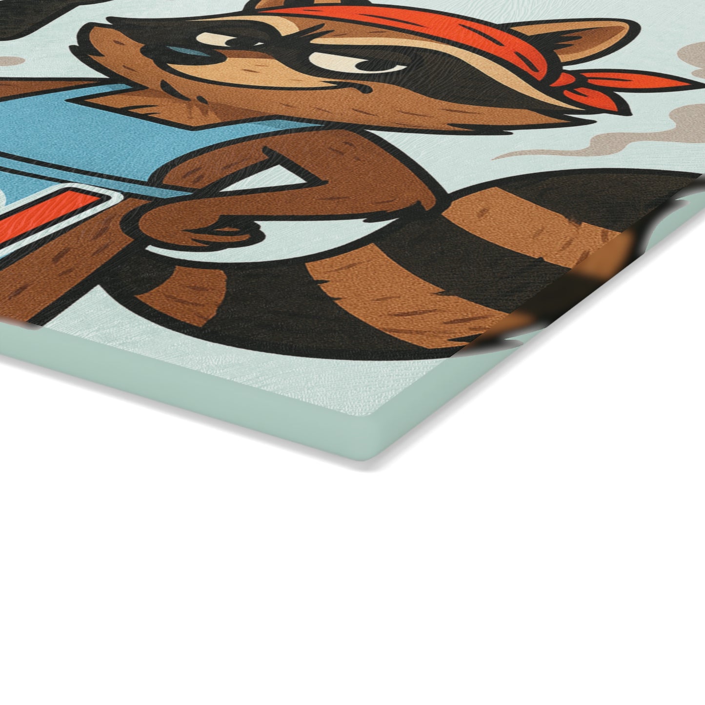 🦝🔥 Funny Raccoon Cutting Board – “It Ain’t Burnt, It’s Blackened” 😆