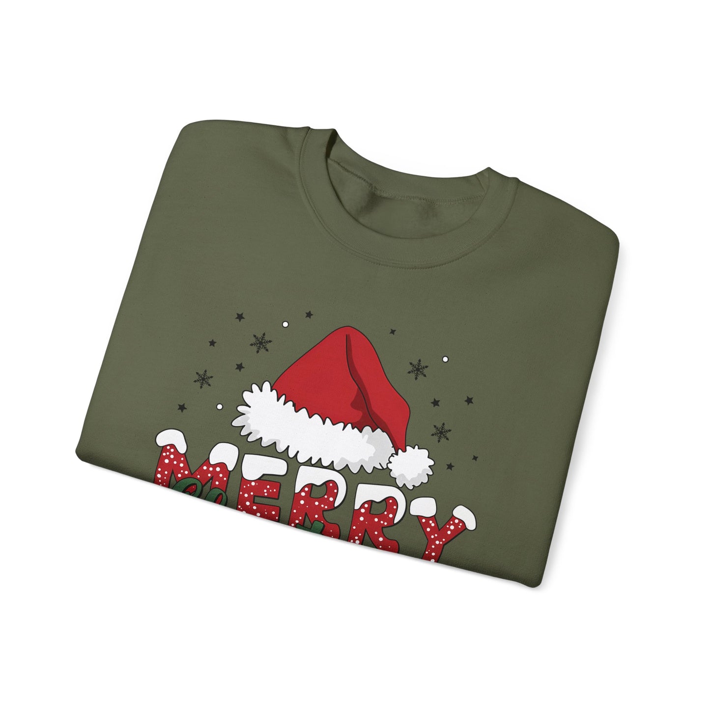 🎅✨ Merry Christmas Santa Hat Sweatshirt – Classic Festive Holiday Style