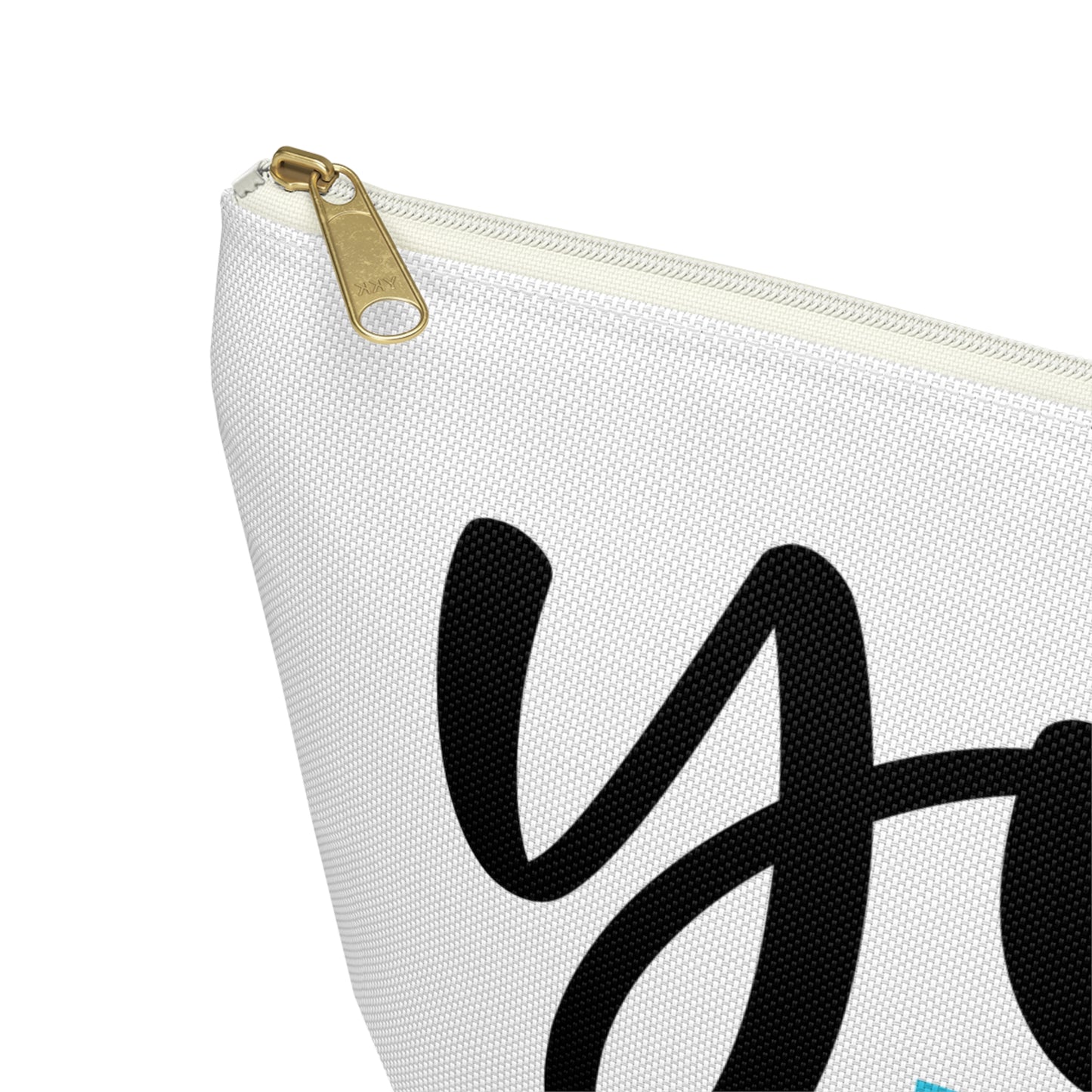 Accessory Pouch – "You Look Lovely Today" Blue Makeup Bag