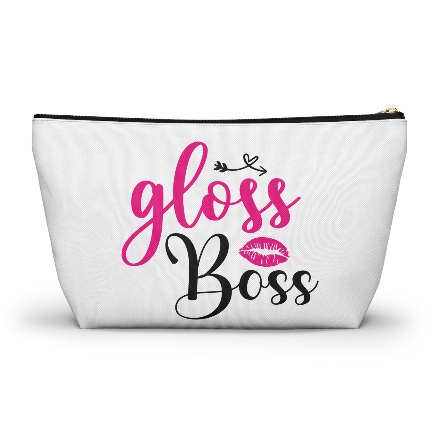 Accessory Pouch – "Gloss Boss" Pink Makeup Bag