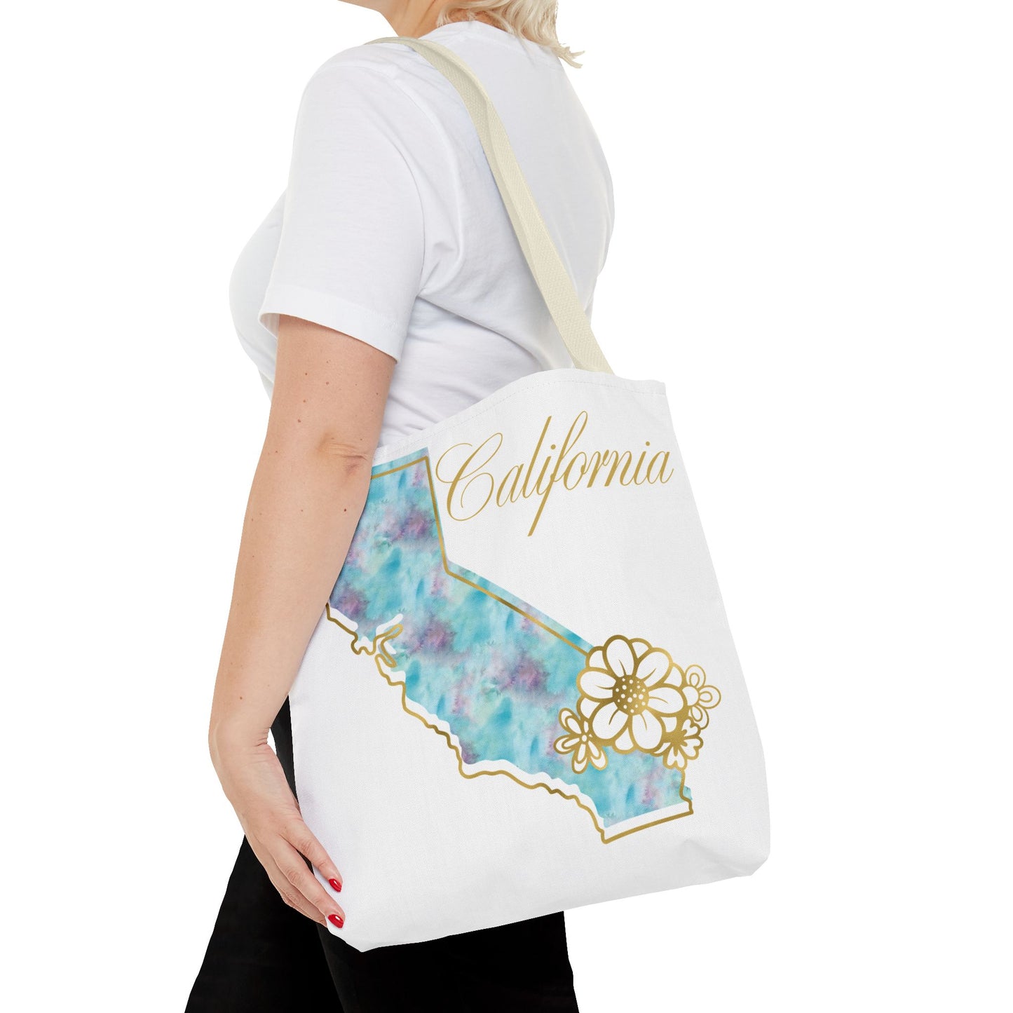 🌸 California State Floral Tote Bag – Elegant, Artistic & Practical 👜
