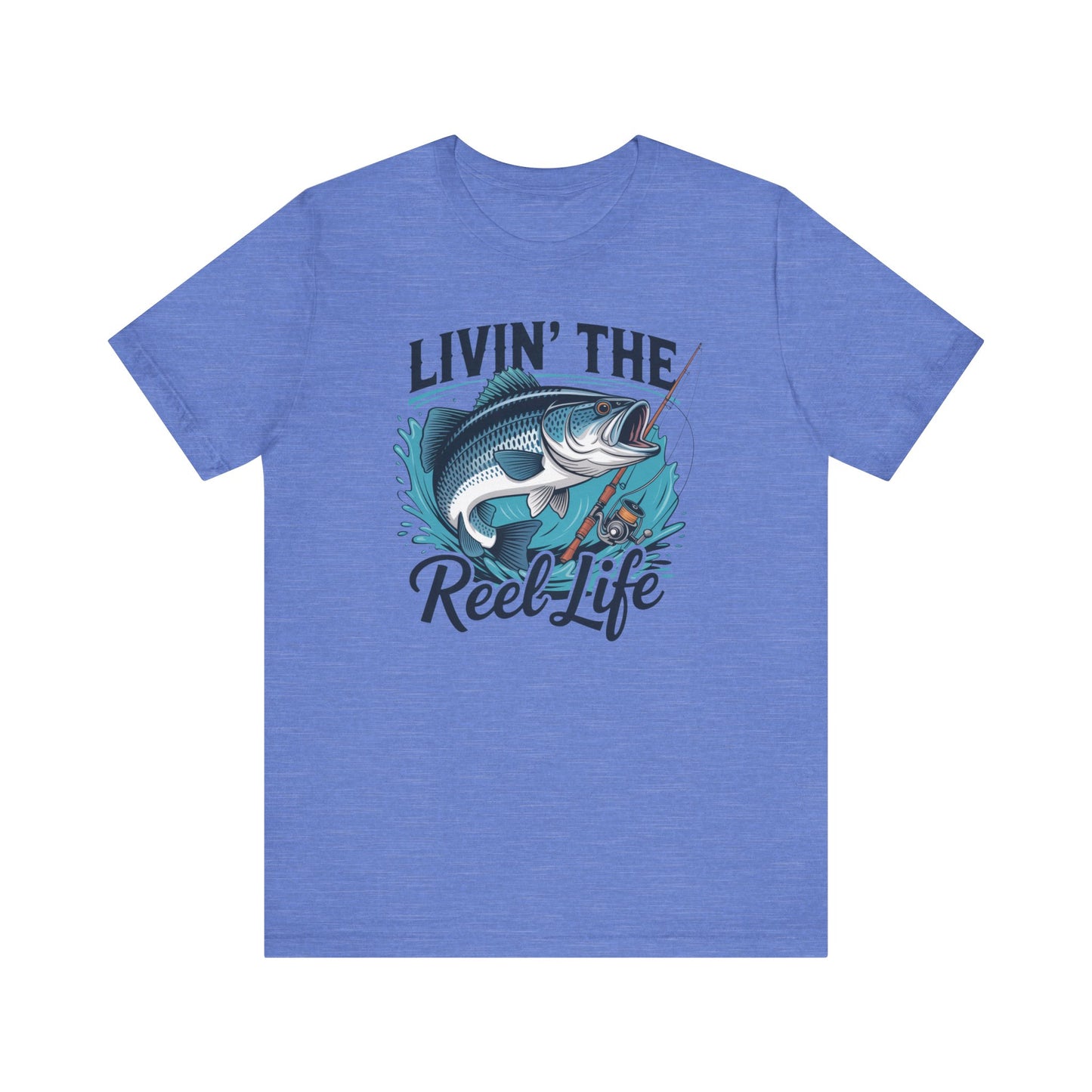 🎣 Livin’ the Reel Life Fishing T-Shirt – Perfect Gift for Anglers! 🐟