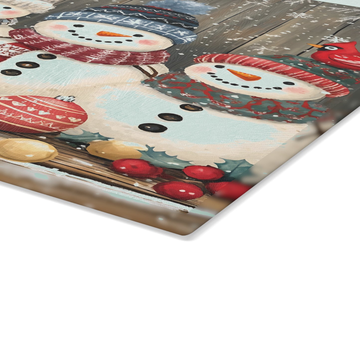 ⛄❄️ Festive Snowmen Cutting Board – Cozy Holiday Charm for Your Kitchen ❄️⛄