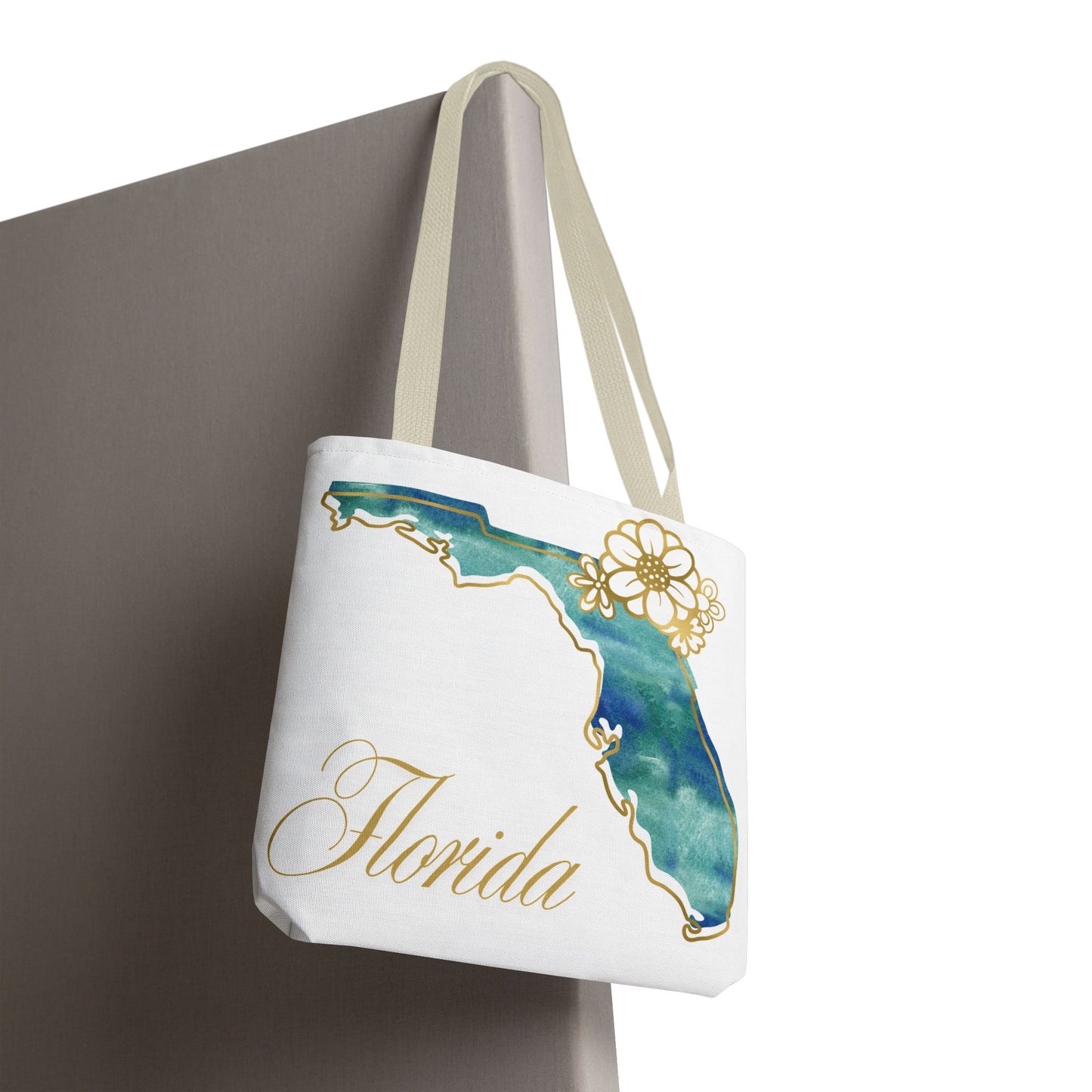 🌸 Florida State Floral Tote Bag – Elegant, Coastal & Practical 👜