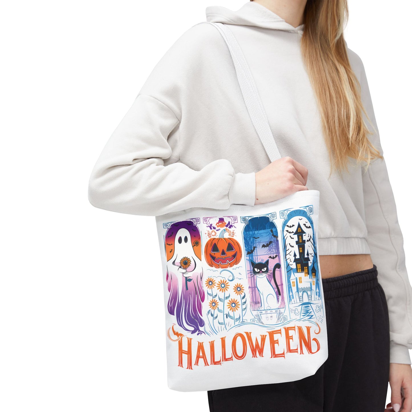 🎃 Haunted Halloween Tote Bag – Spooky Style with Autumn Vibes 👻
