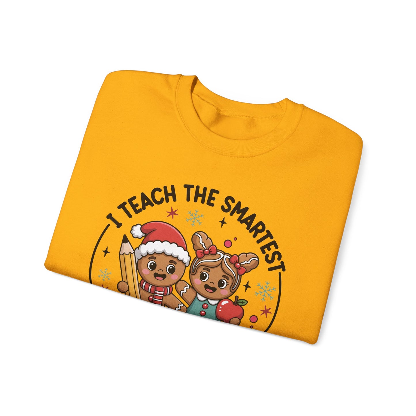 🍪✏️ Smartest Cookies Teacher Sweatshirt – Cute Gingerbread Classroom Vibes 🍎❄️