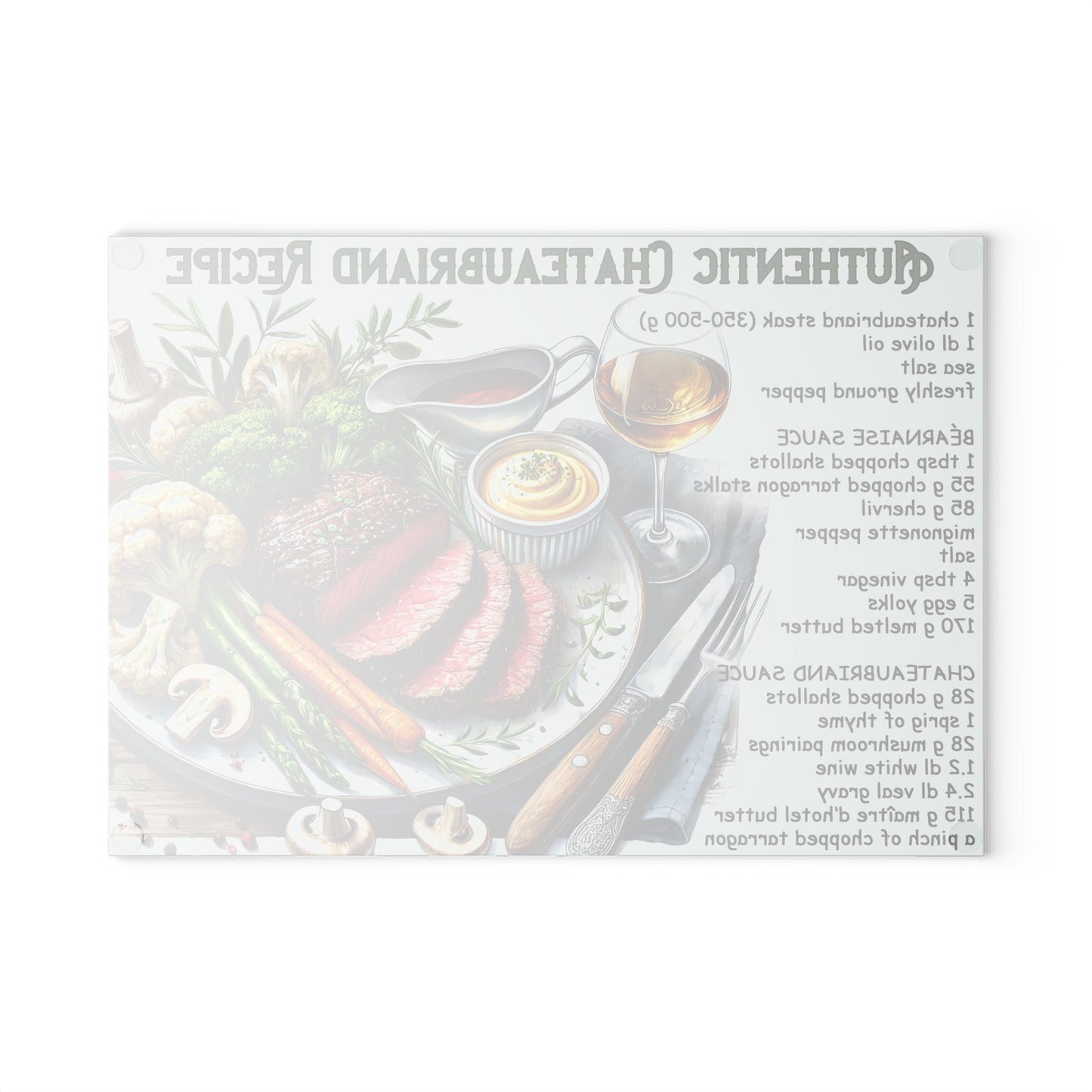 🥩 Authentic Chateaubriand Recipe – Gourmet Steak Lover’s Cutting Board