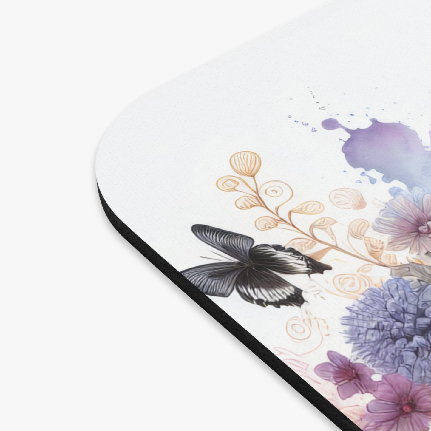 🖱️🐾🌼 Newfoundland Dog Mouse Pad – Gentle Giant with Florals Desk Art