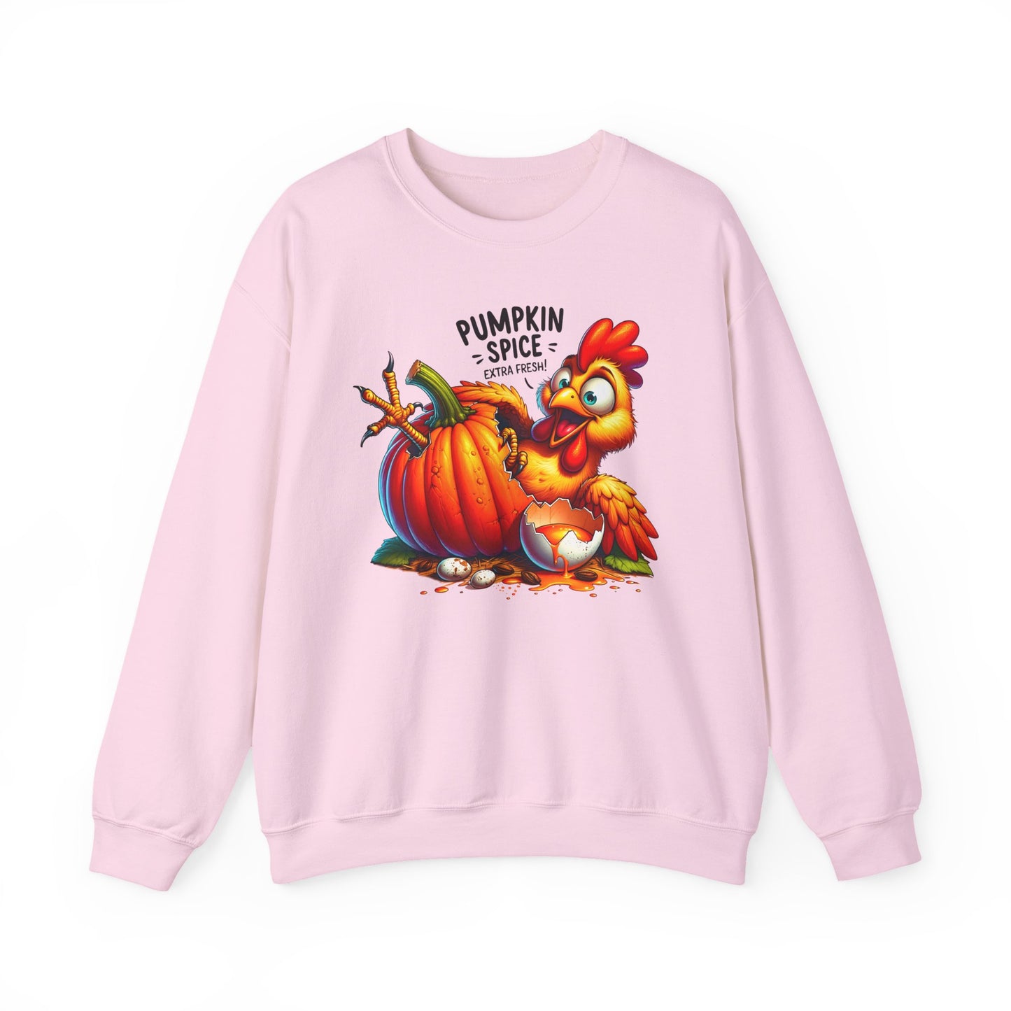 🎃🐔 Pumpkin Spice Chicken Sweatshirt – Funny Fall Extra Fresh Design 🍂