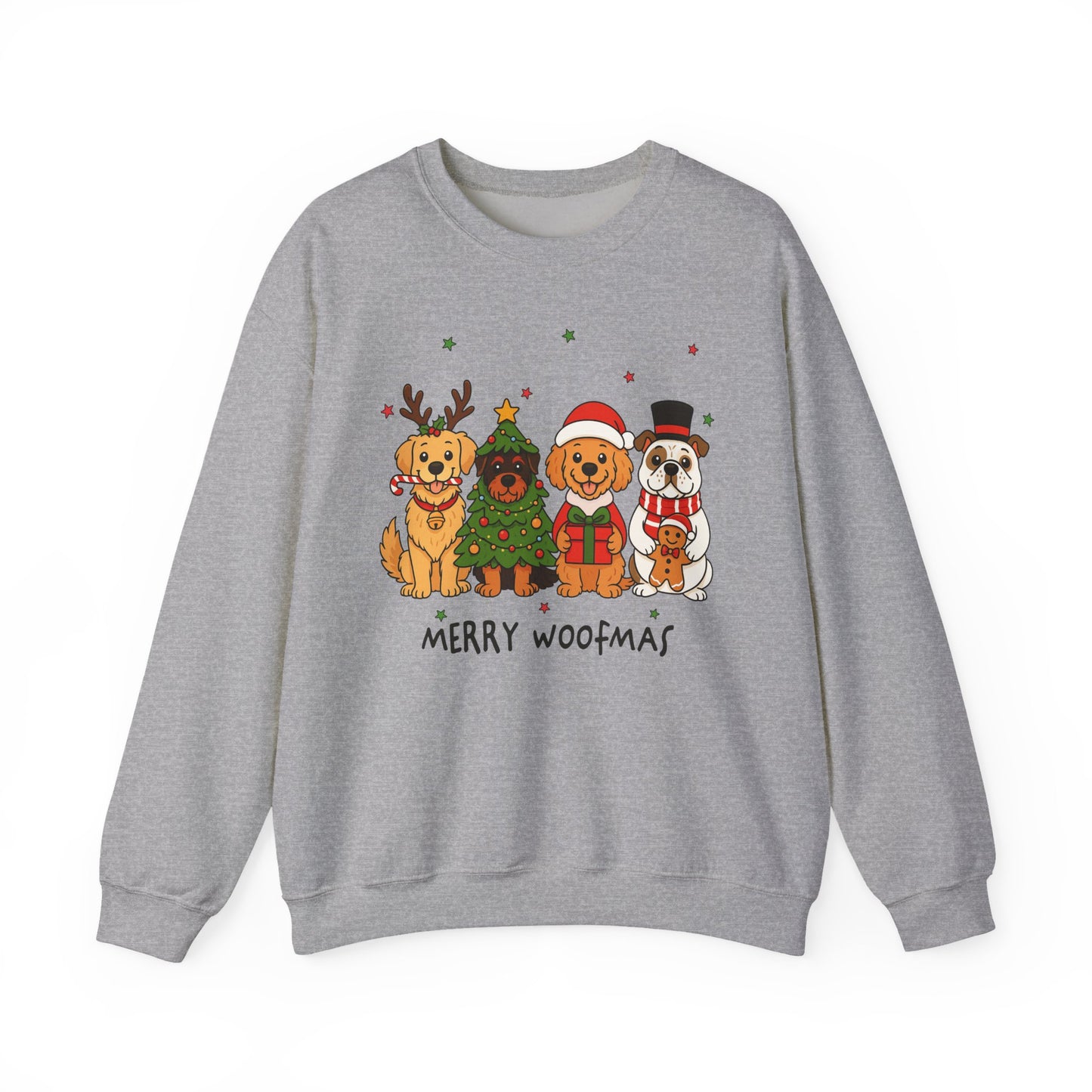 🐶🎄 Merry Woofmas Sweatshirt – Festive Dog Lovers Holiday Crewneck