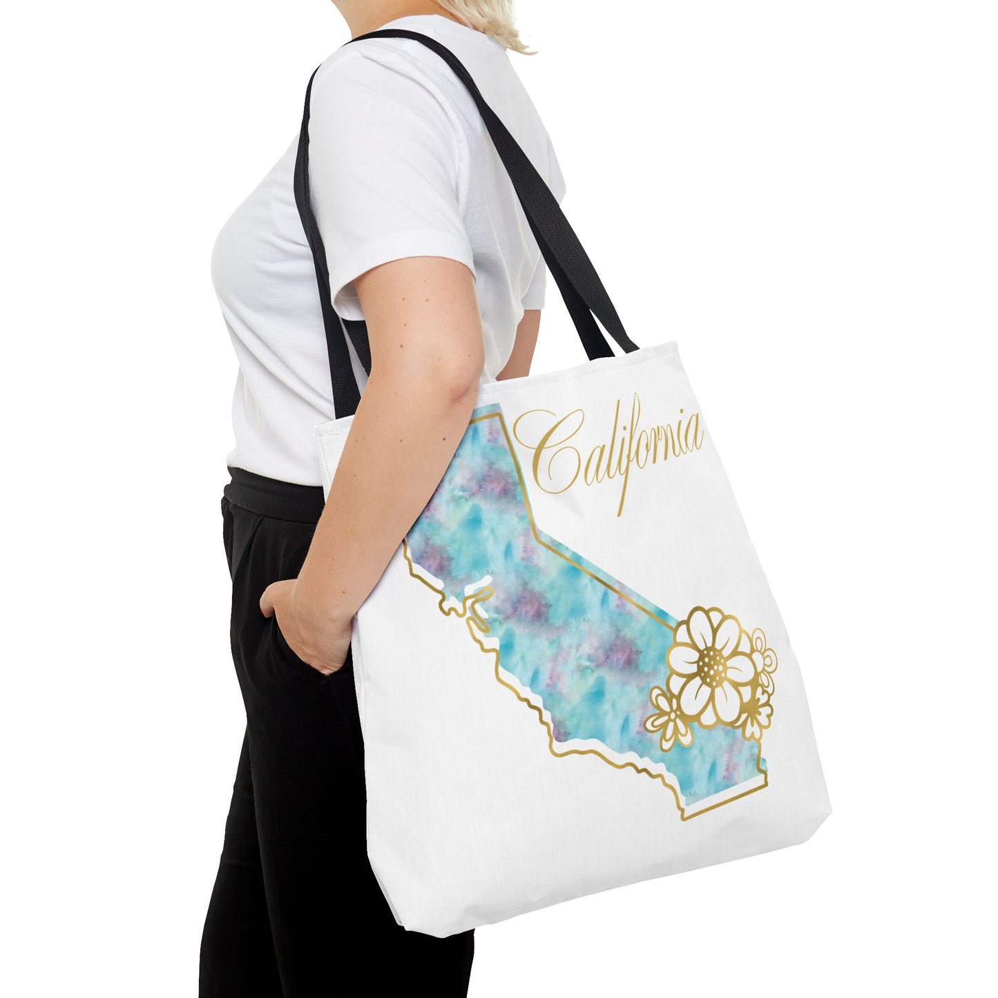 🌸 California State Floral Tote Bag – Elegant, Artistic & Practical 👜