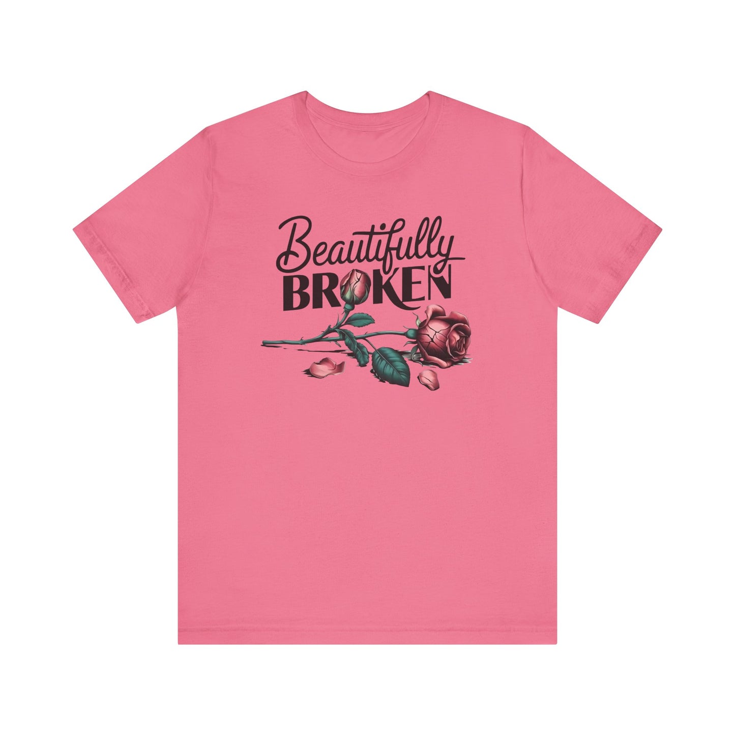 Camiseta Rosa “Beautifully Broken”: una camiseta empoderante con una elegancia suave