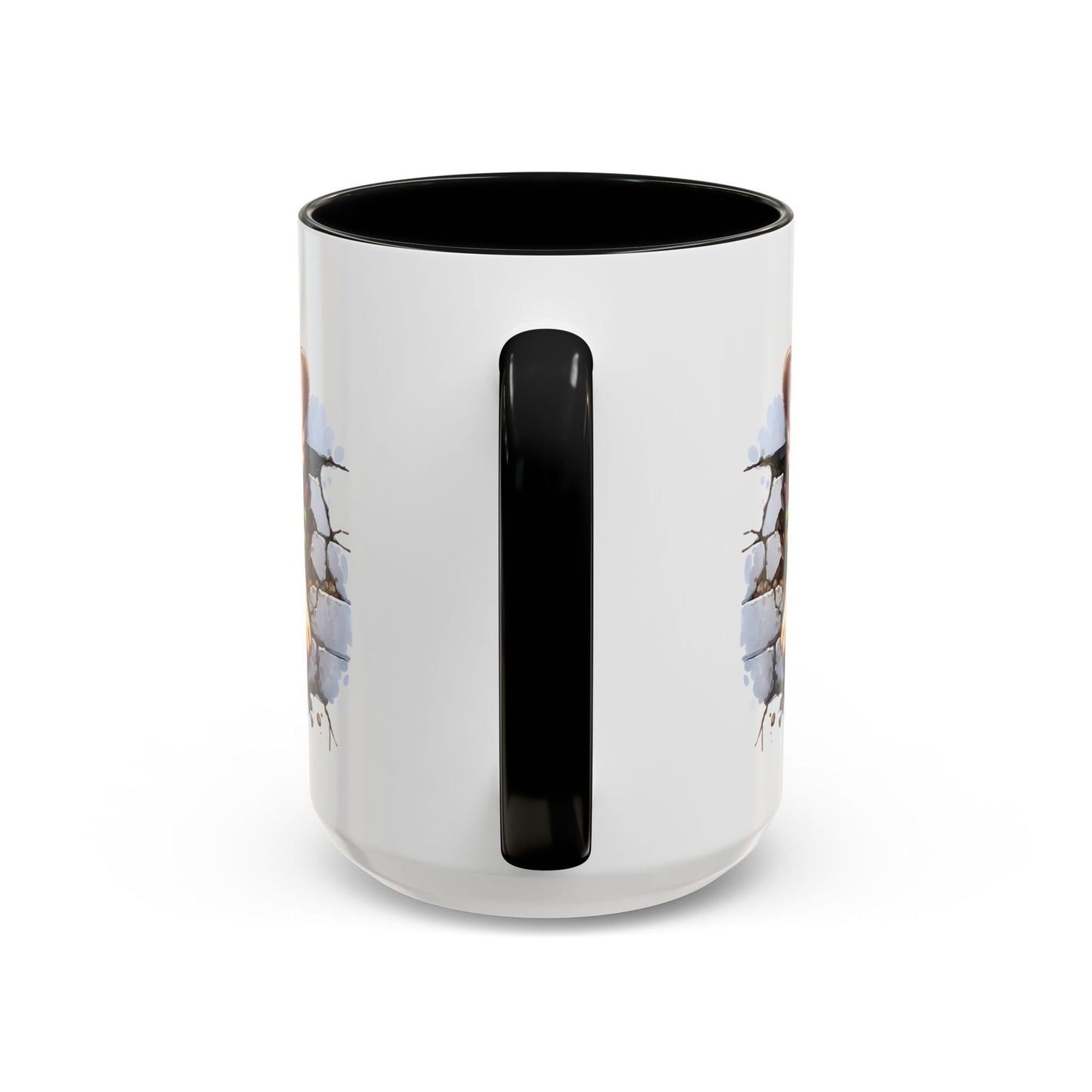 🐾☕ Tan French Bulldog Puppy Accent Mug – Sweet Peek-Through Pup Design ✨