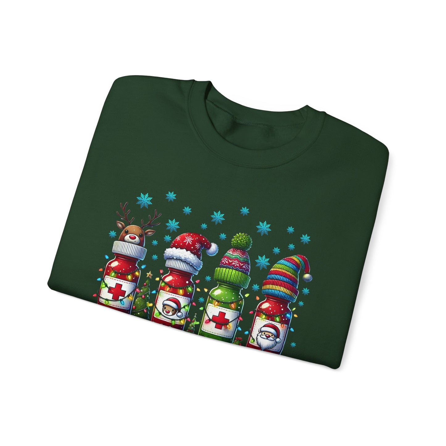 🎄🩺 Nurse Crew Holiday Sweatshirt – Festive Crewneck for Healthcare Heroes